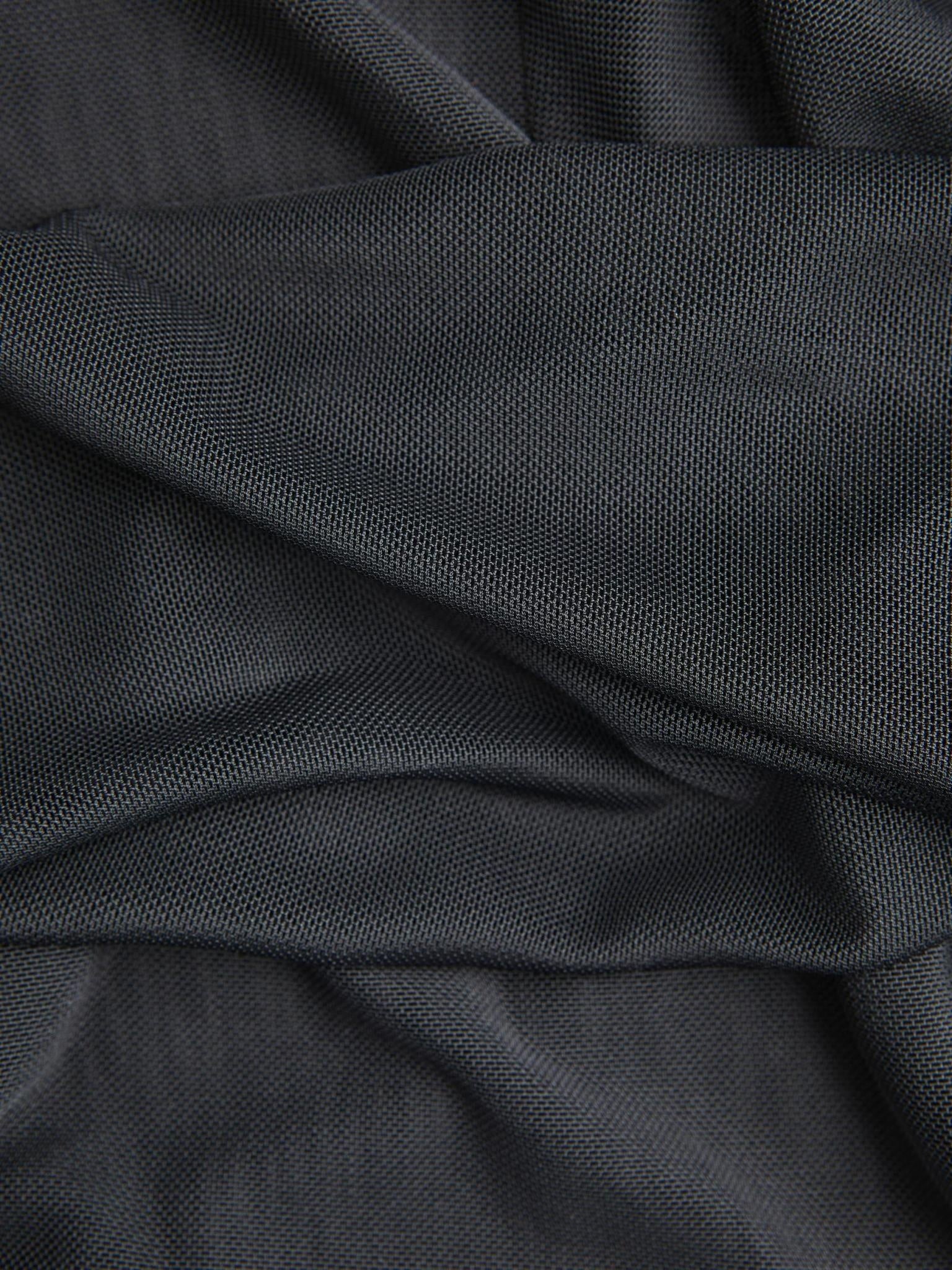 JXCATRIN MESH SHIRT - BLACK