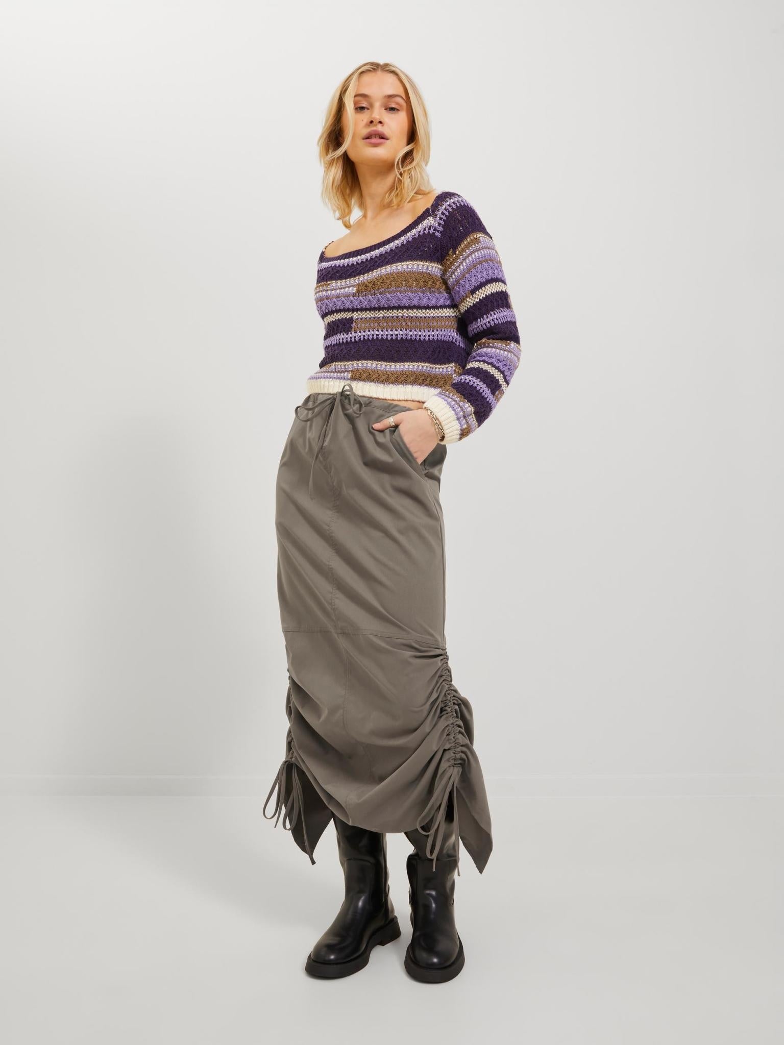 JXNORI LONG SKIRT - MOREL
