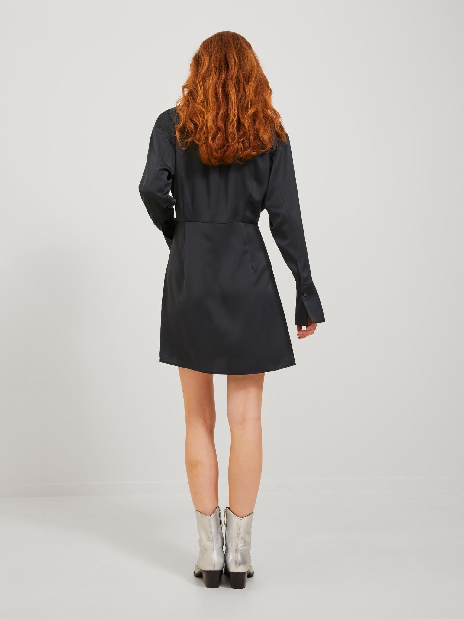 JXKIMMIE SATIN DRESS - BLACK