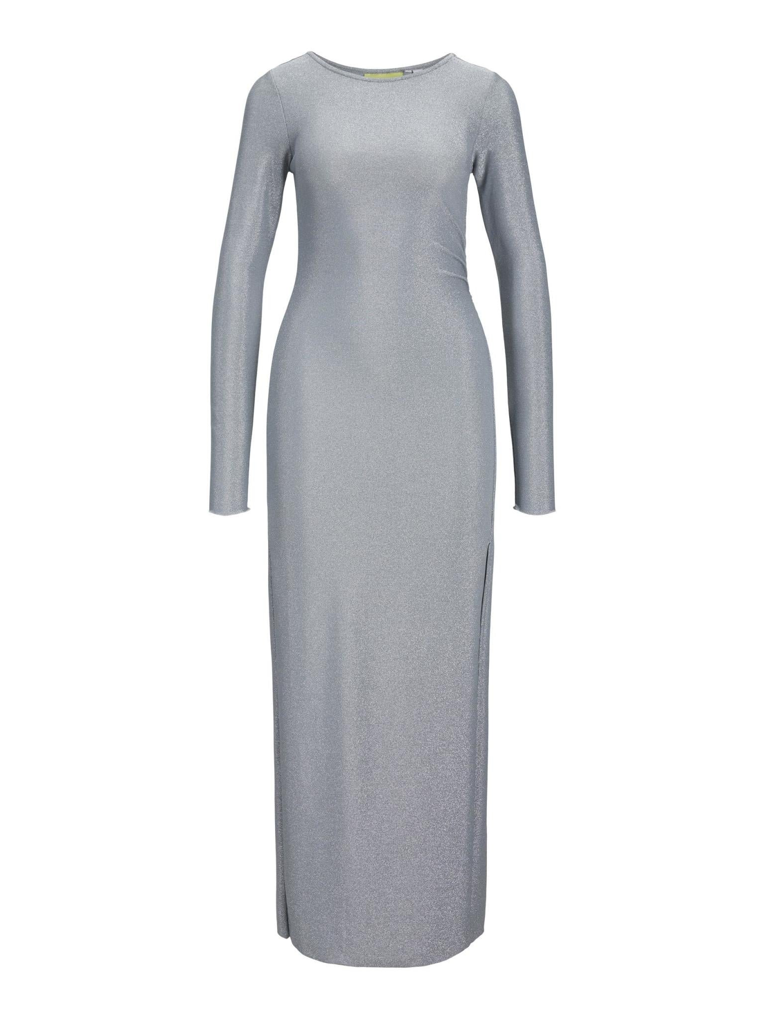 JXZIA GLITTER ANKLE DRESS - SILVER