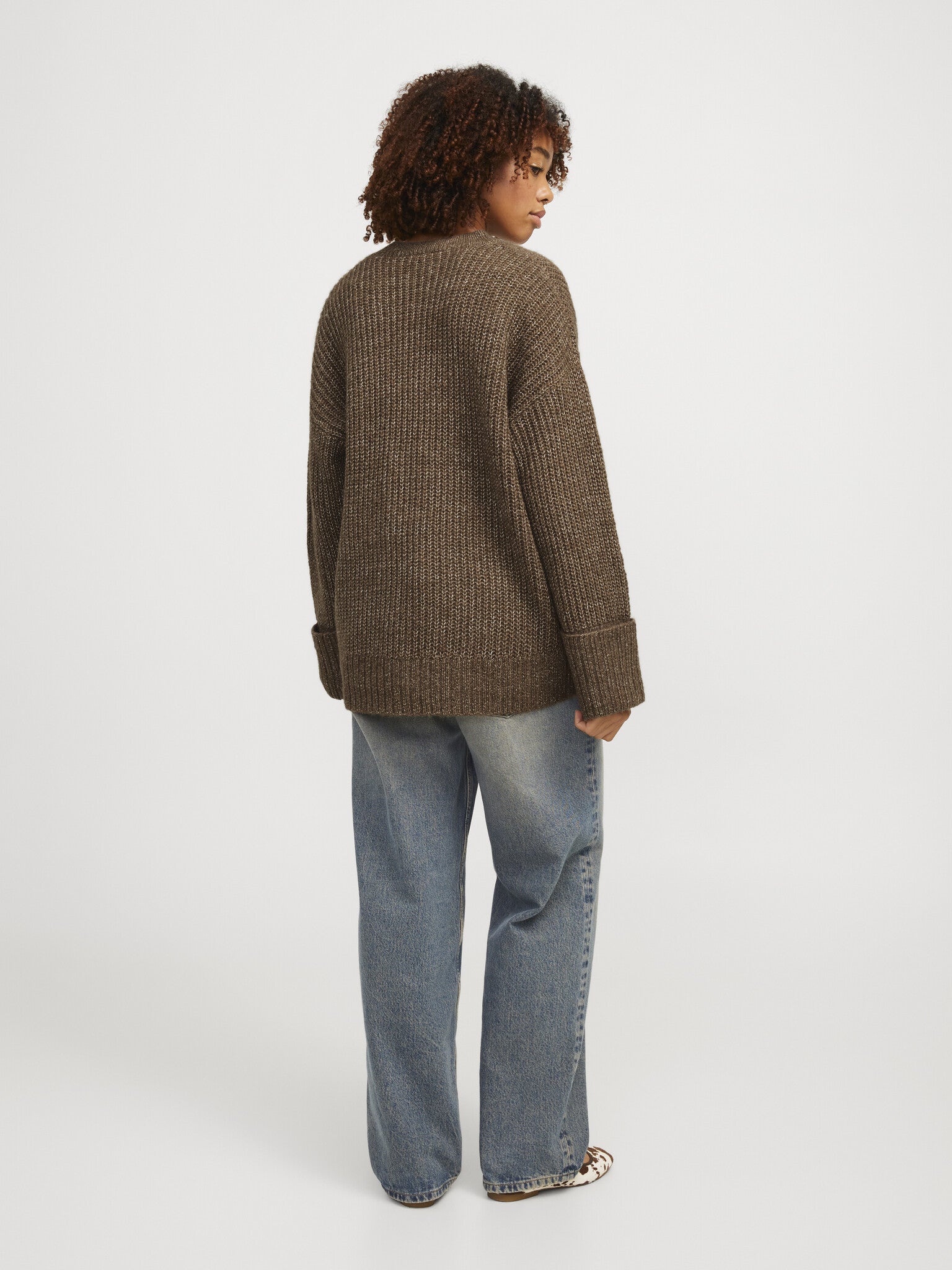 JXELLINORA CREW NECK KNIT - TOASTED COCONUT