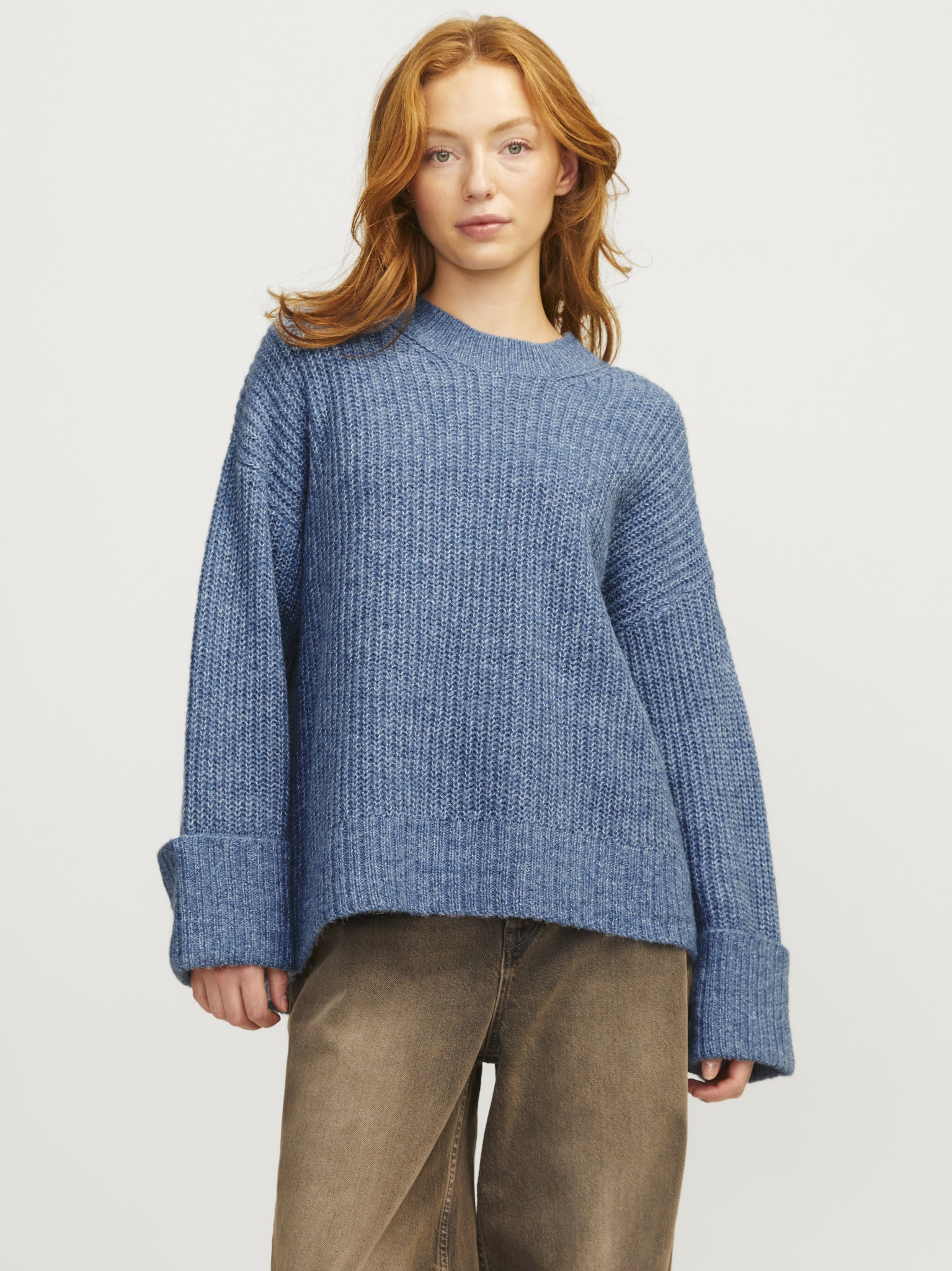 JXELLINORA CREW NECK KNIT - CORONET BLUE