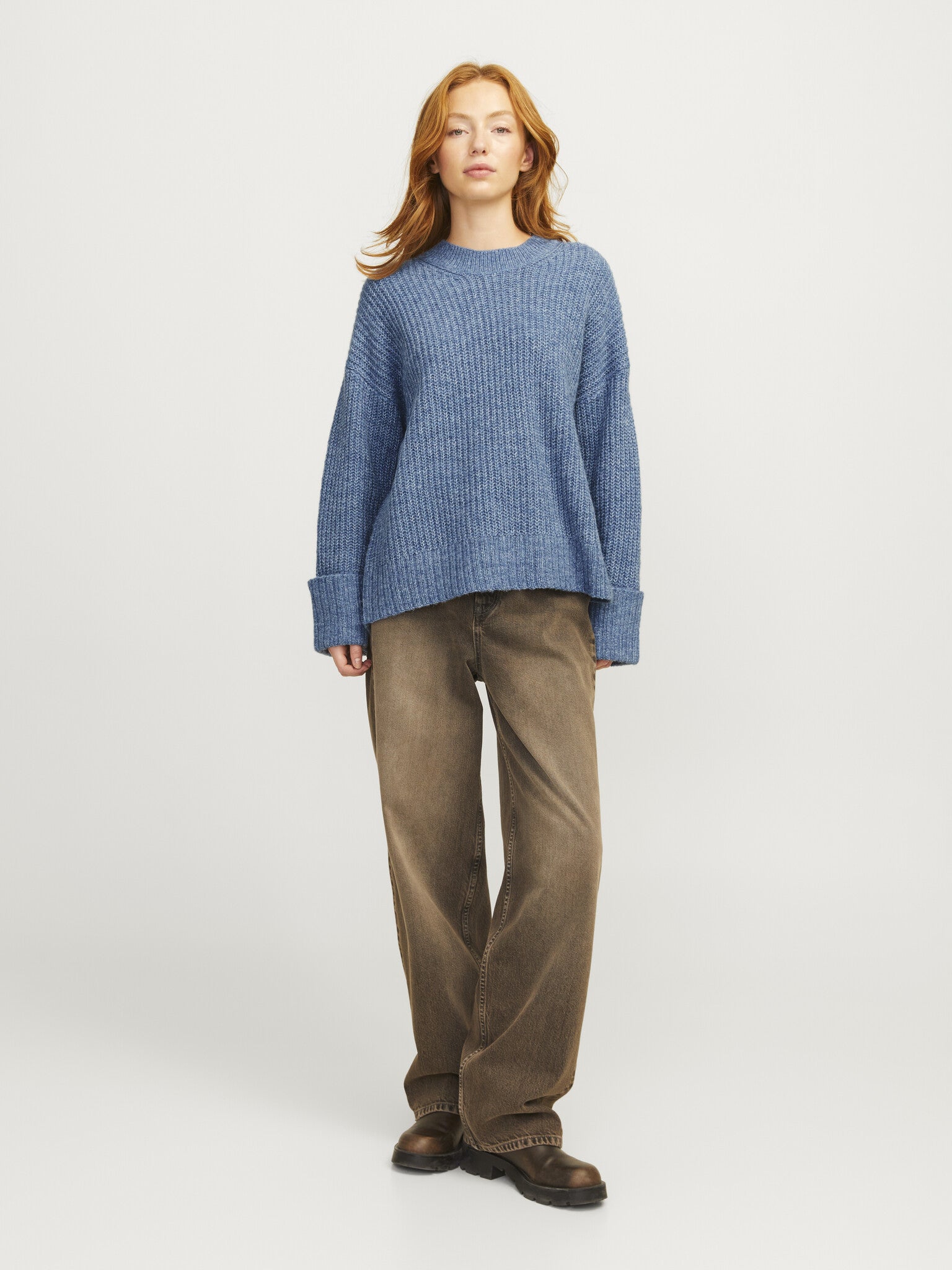 JXELLINORA CREW NECK KNIT - CORONET BLUE