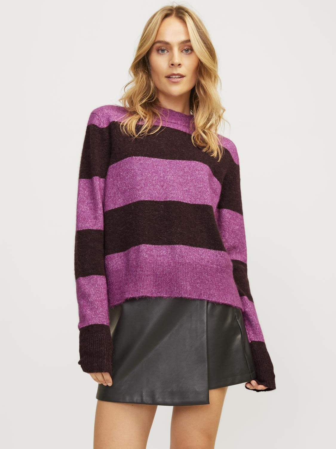 JXCHICK CREW NECK KNIT - FUCHSIA RED