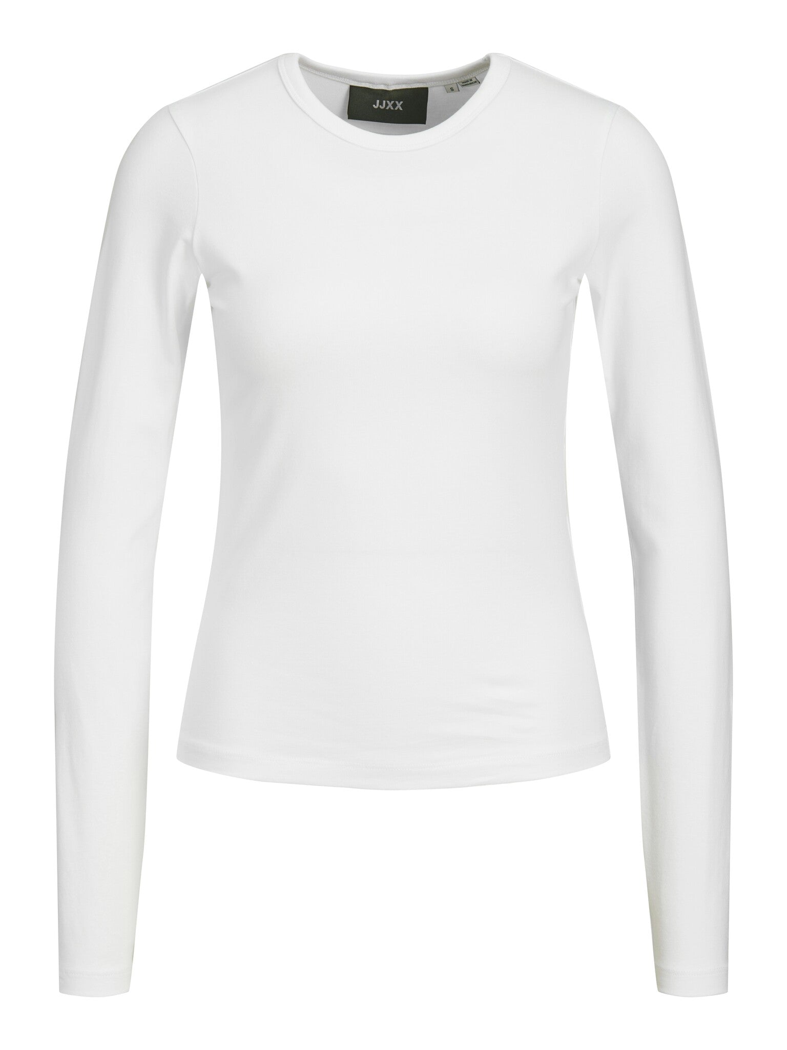 T-shirt uni manches longues JXCELINE GIGI - BLANC