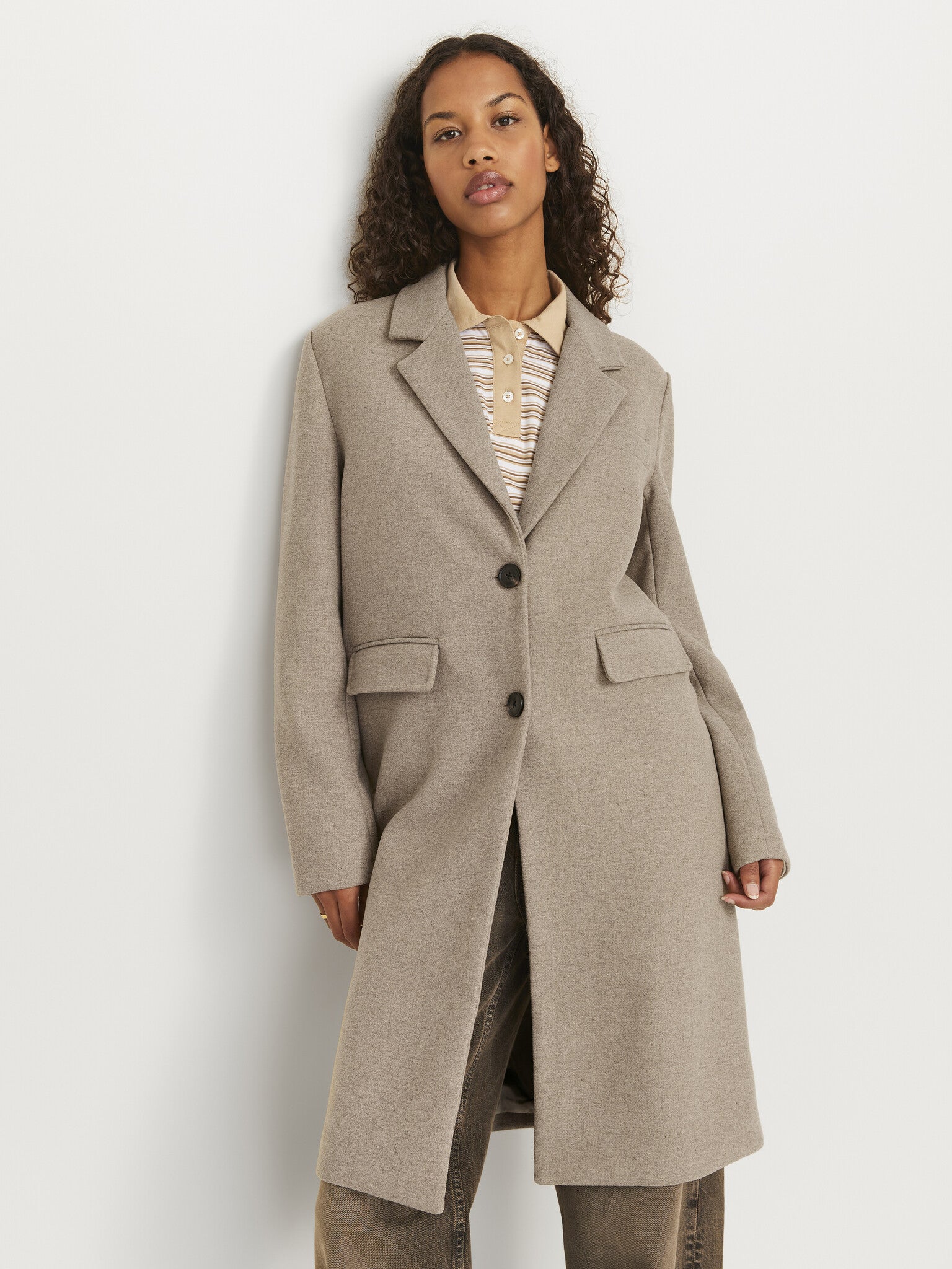 JXEMMA MID COAT - FEATHER GRAY