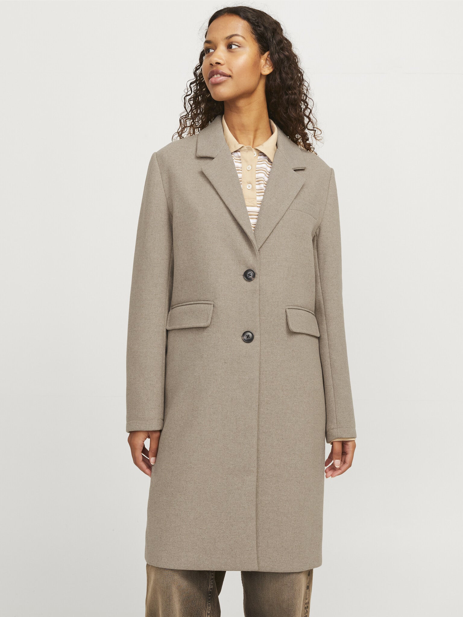 JXEMMA MID COAT - FEATHER GRAY