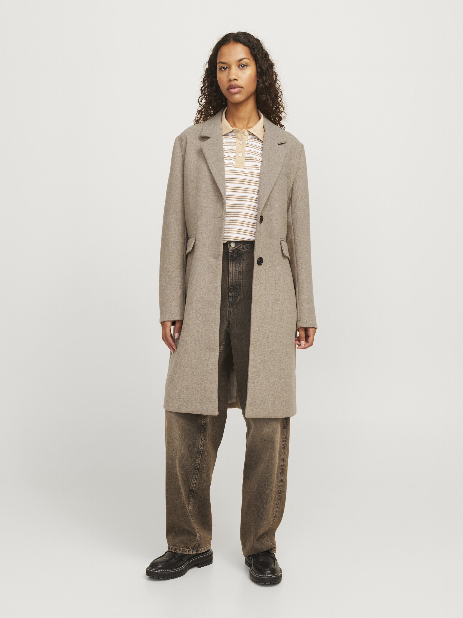 JXEMMA MID COAT - FEATHER GRAY