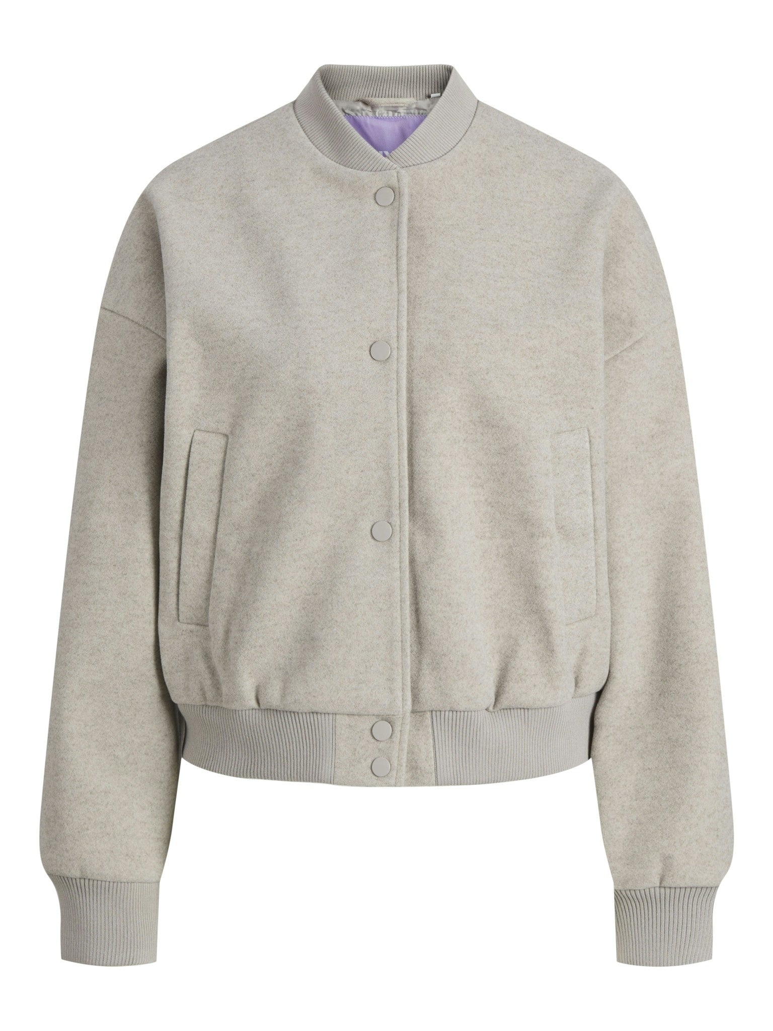 JXSARA BOMBER JACKET - FEATHER GREY MELANGE