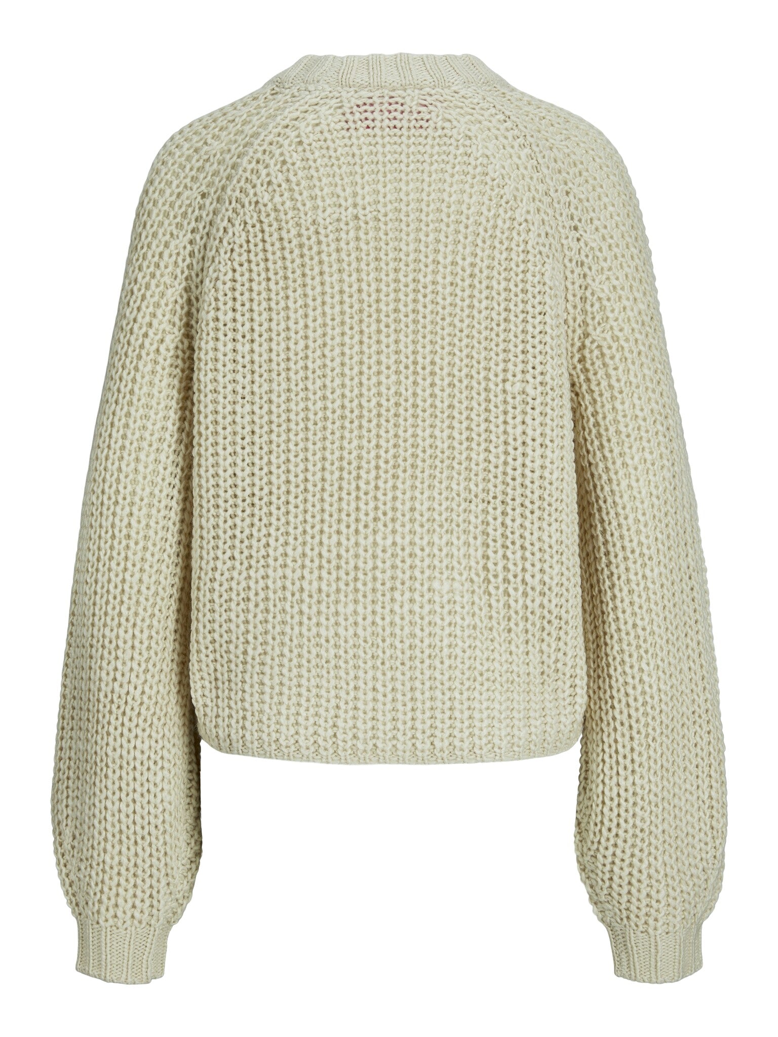 JXKELLY CHUNKY CABLE CREW NECK KNIT - BONE WHITE