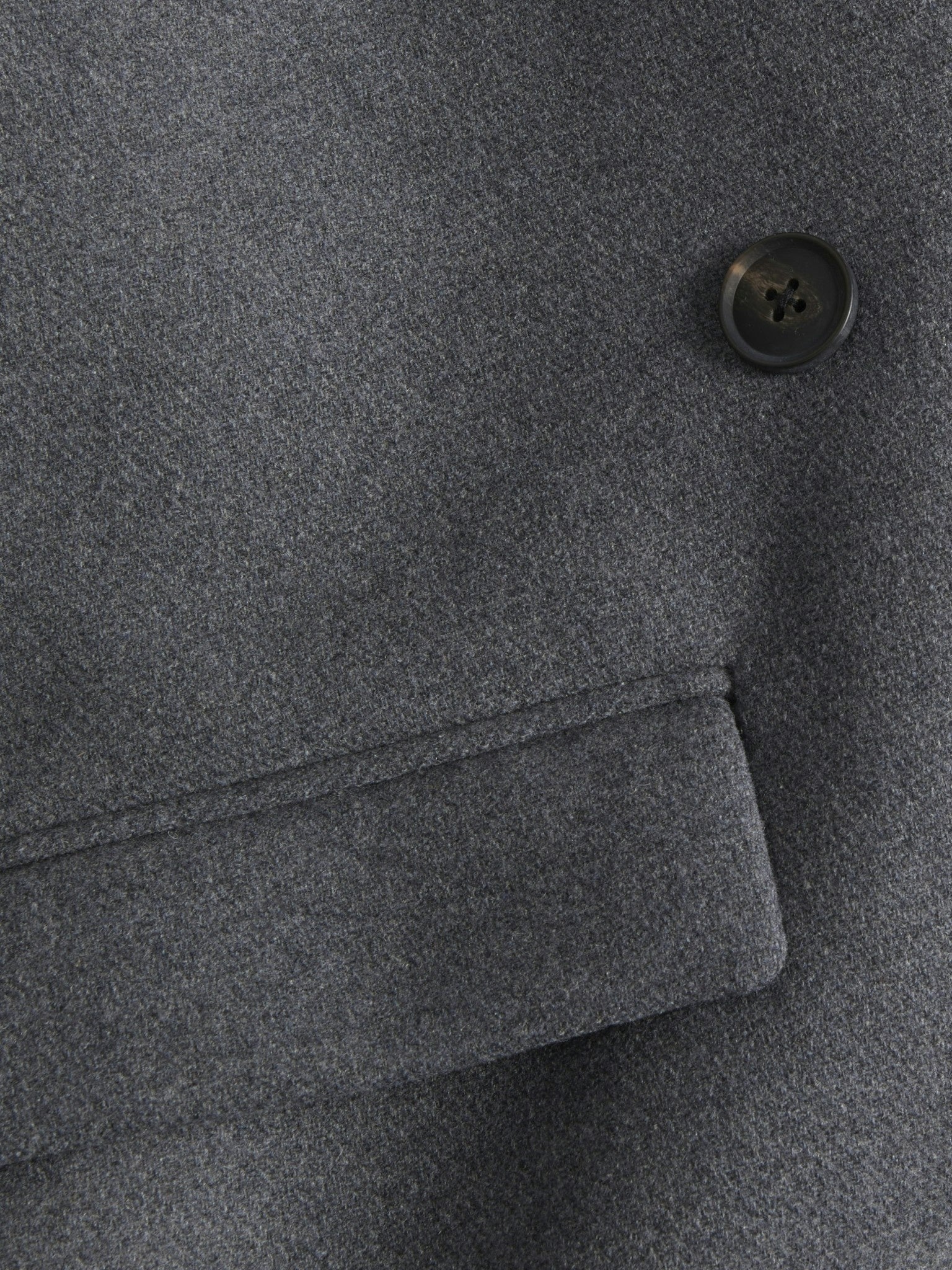 JXELISA LONG WOOL BLEND COAT - MEDIUM GREY MELAGE