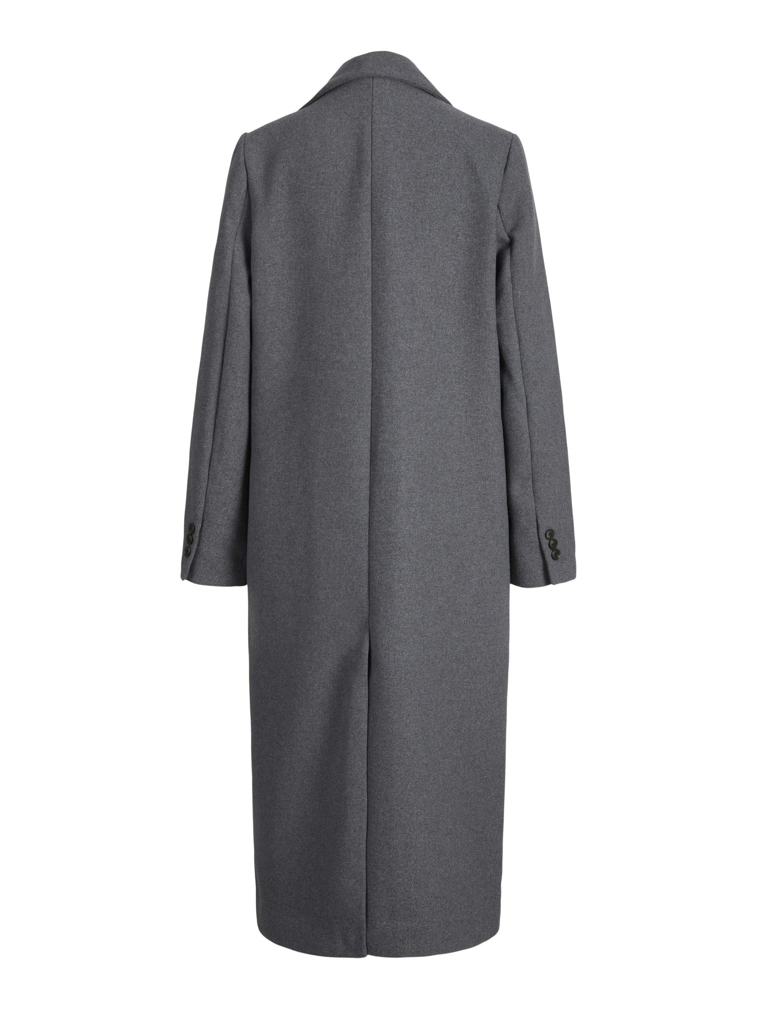 JXELISA LONG WOOL BLEND COAT - MEDIUM GREY MELAGE