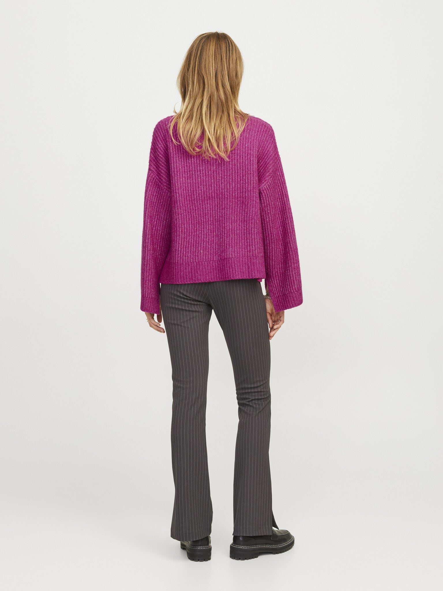 JXSIGGA CREW NECK KNIT - FUCHSIA RED