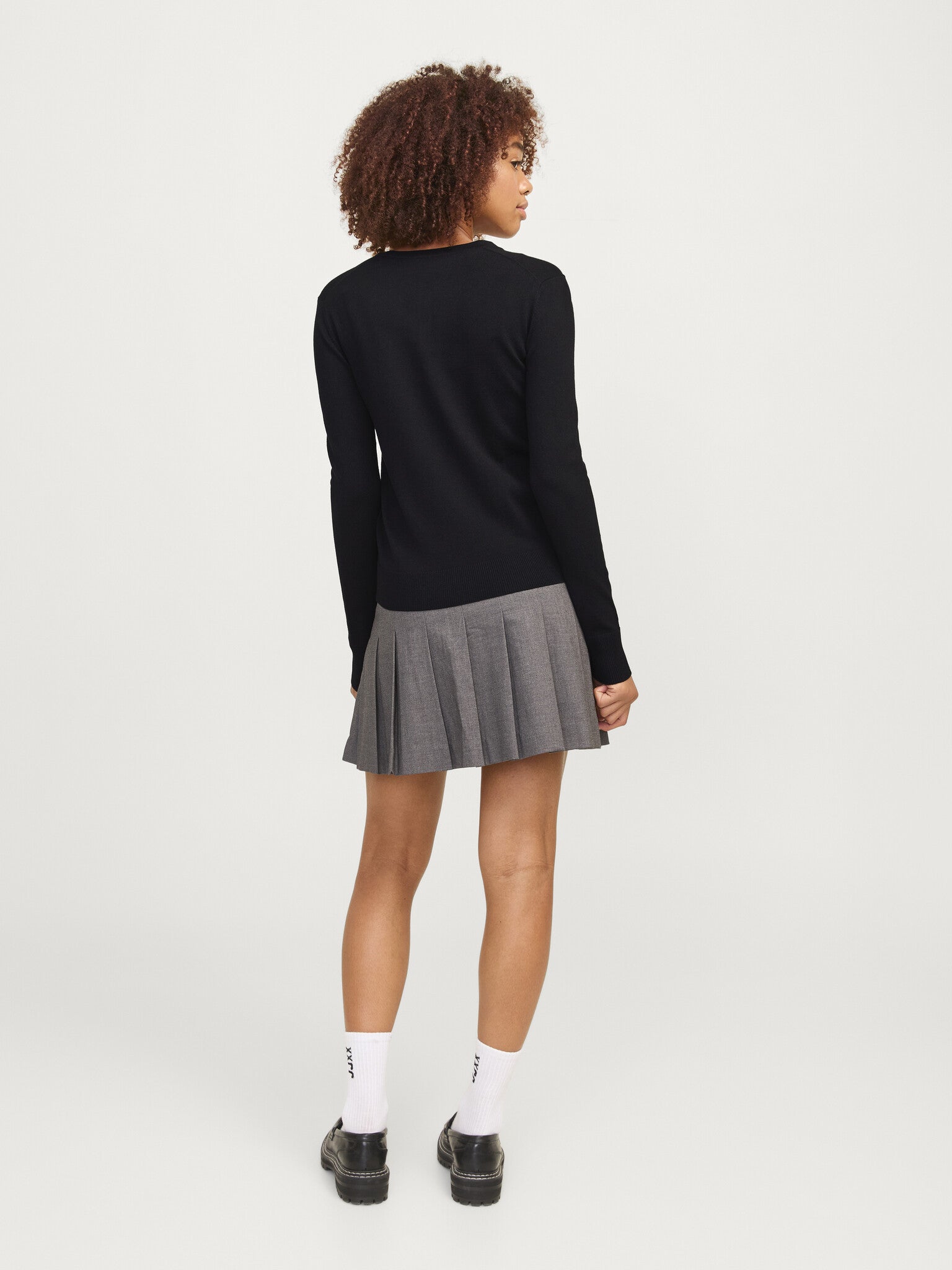 JXOPHELIA COMFY CARDIGAN KNIT - BLACK