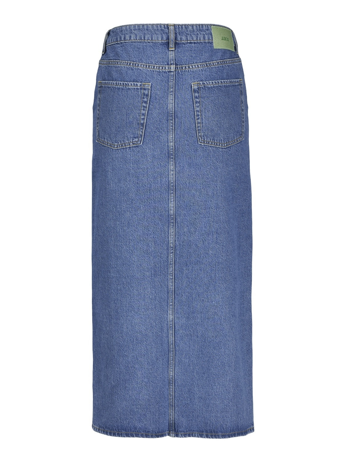 JXAURA LANGE DENIM ROK - MIDDENBLAUW DENIM