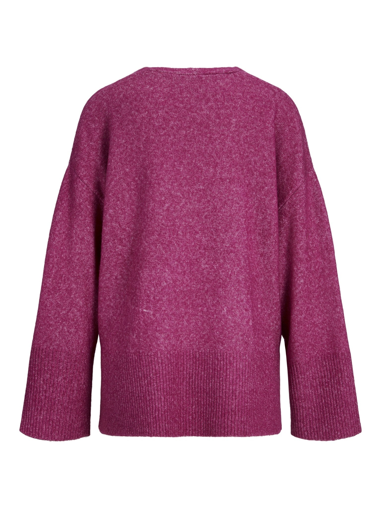 JXLUCCA V-NECK KNIT - FUCHSIA RED