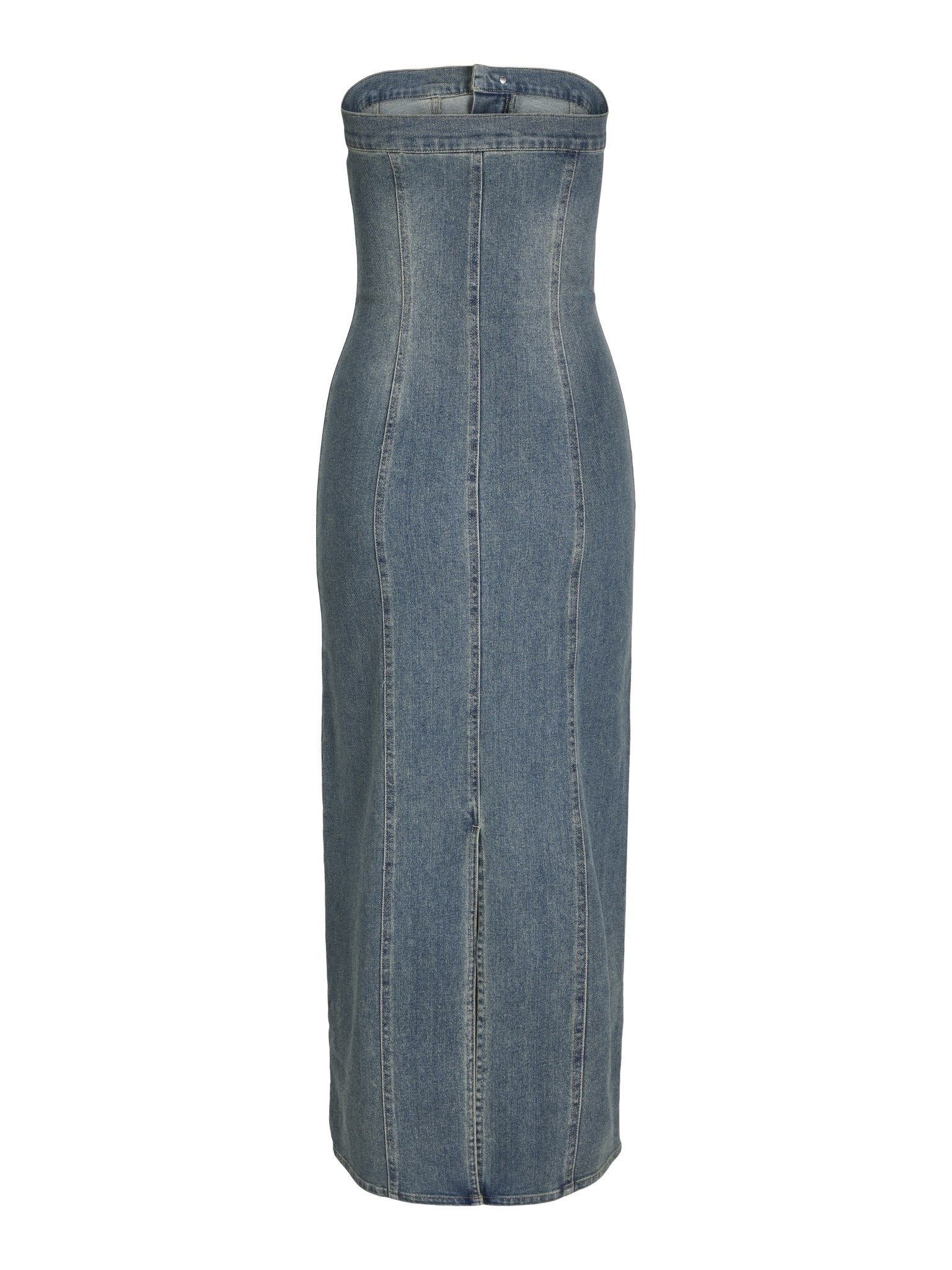JXTINGA SLIM DRESS - MEDIUM BLUE DENIM