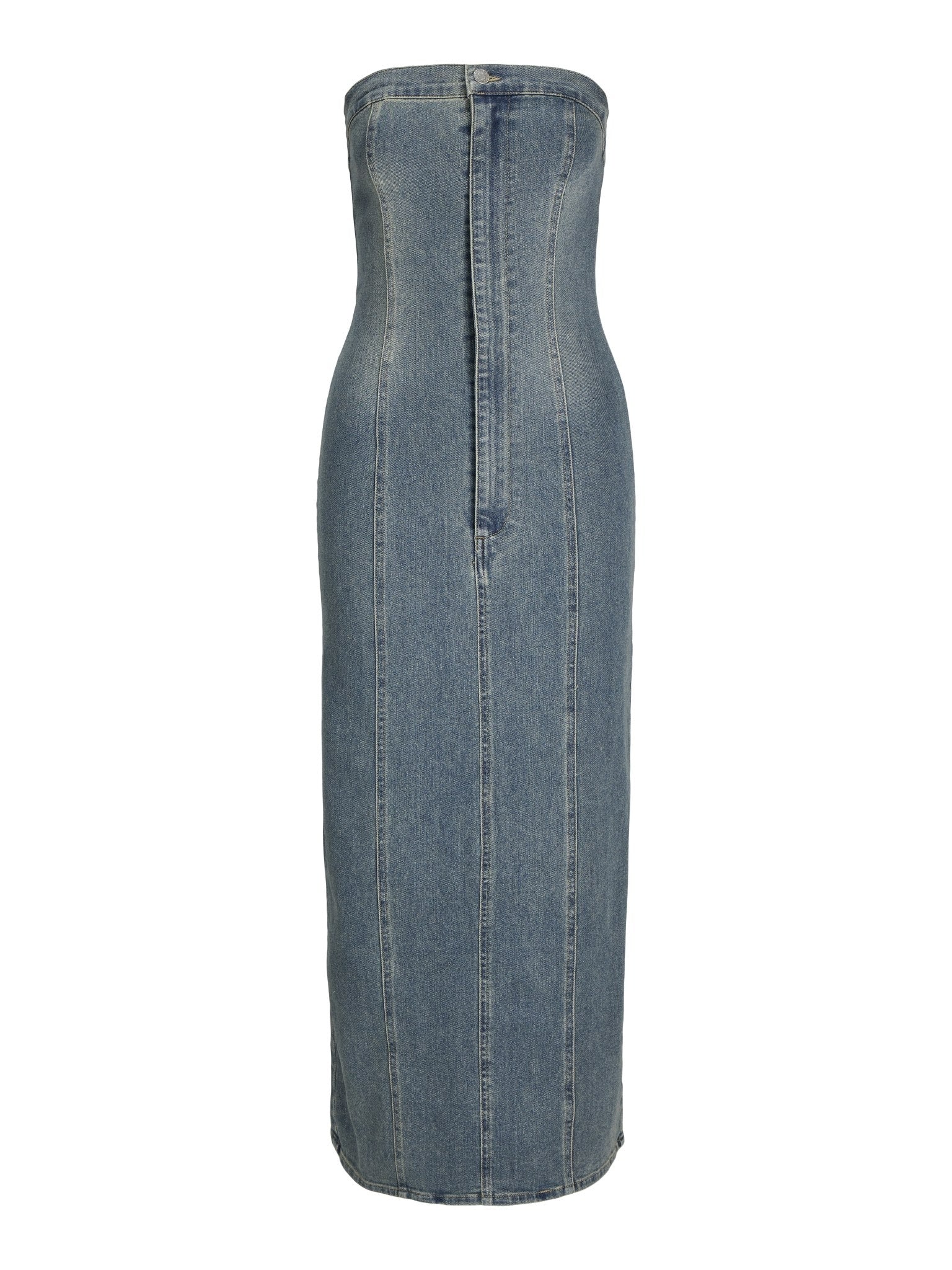 JXTINGA SLIM DRESS - MEDIUM BLUE DENIM