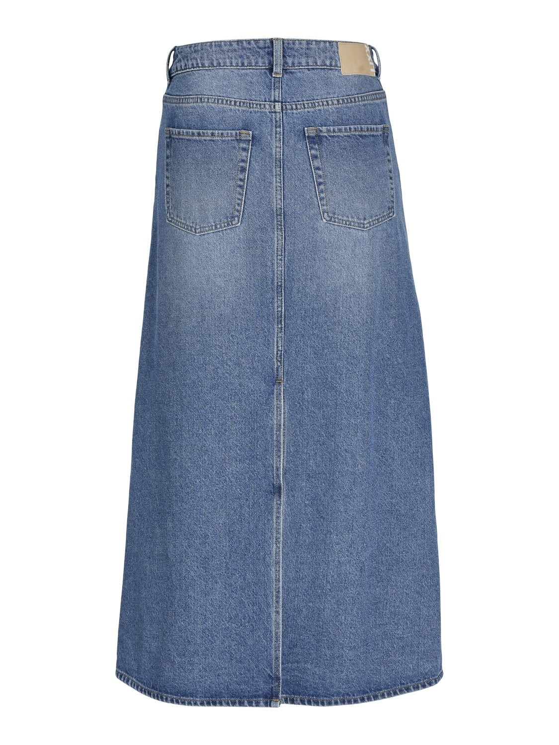 JXRIDA MW ANKLE SKIRT - MED BLUE DENIM