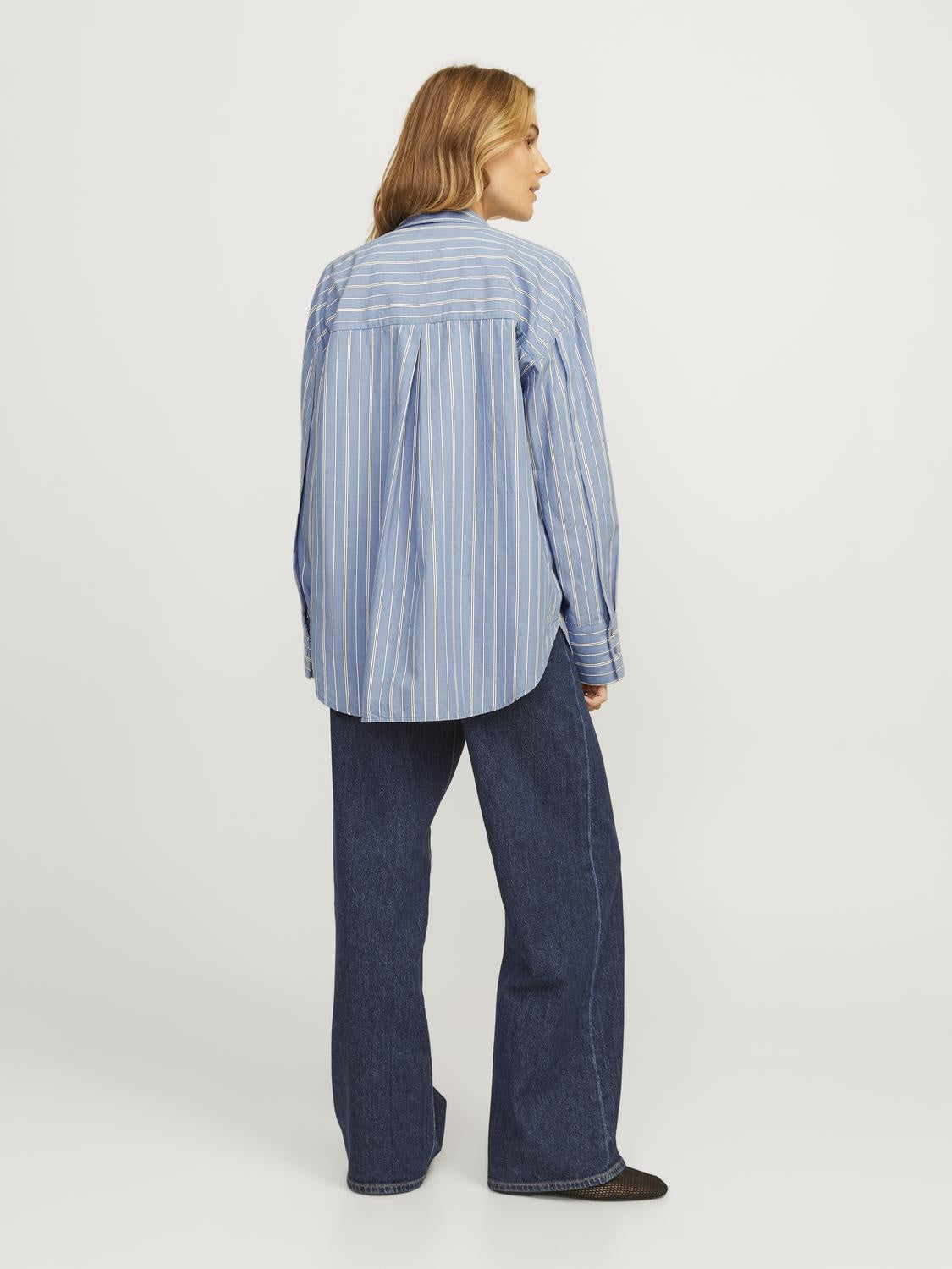 JXTESSA LS POPLIN SHIRT - BLUE