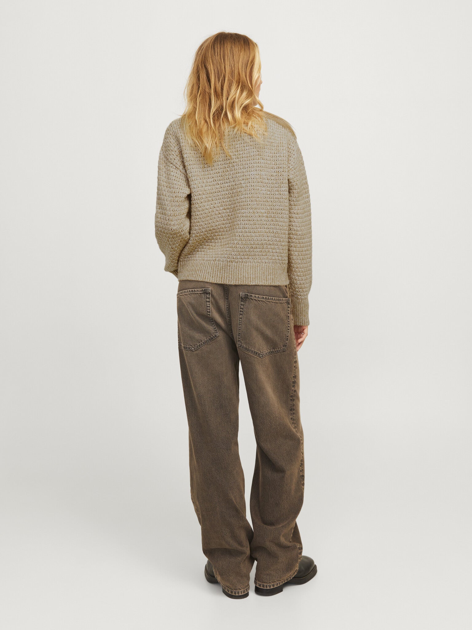 JXMILLY STRUCTURE CREW NECK KNIT - KELP