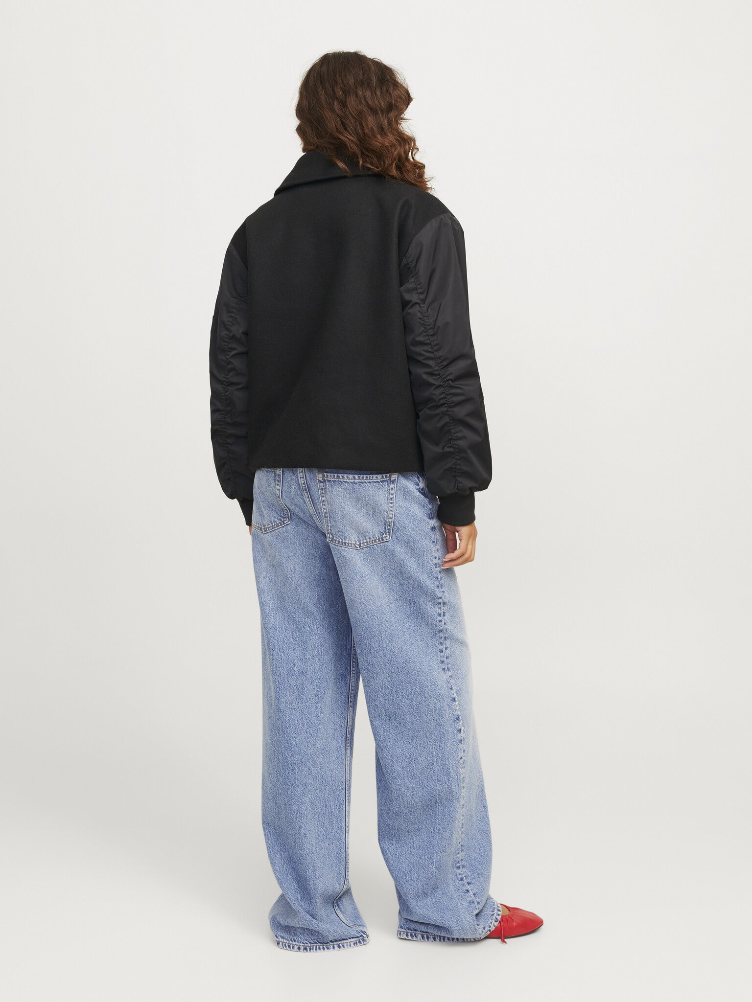 JXHARPER MIX BIKER JACKET - BLACK