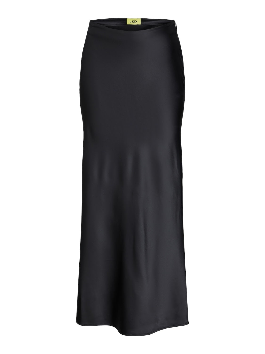 JXEVA SATIN MAXI SKIRT - BLACK