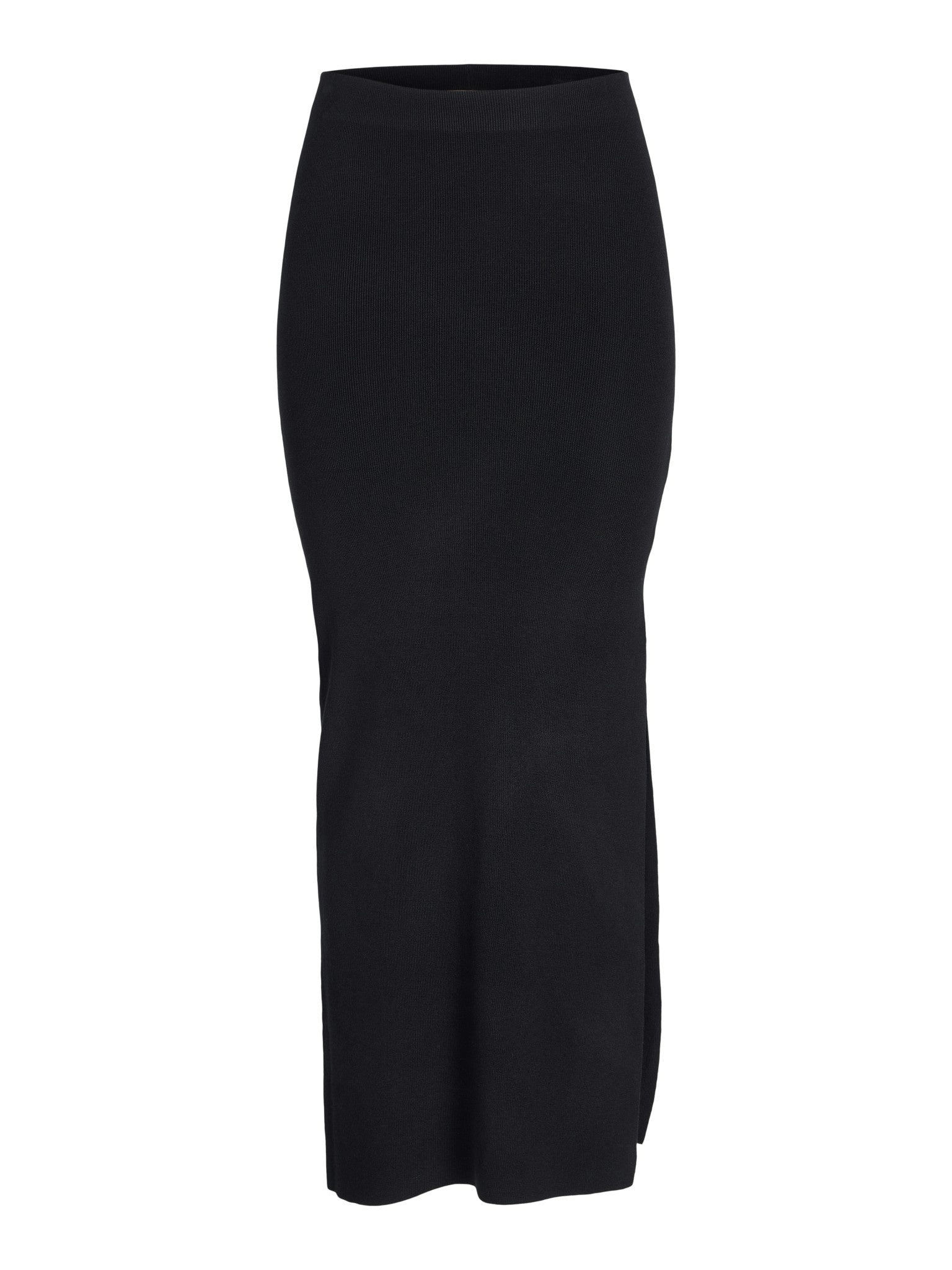 JXDAHLIA LONG SKIRT KNIT - BLACK