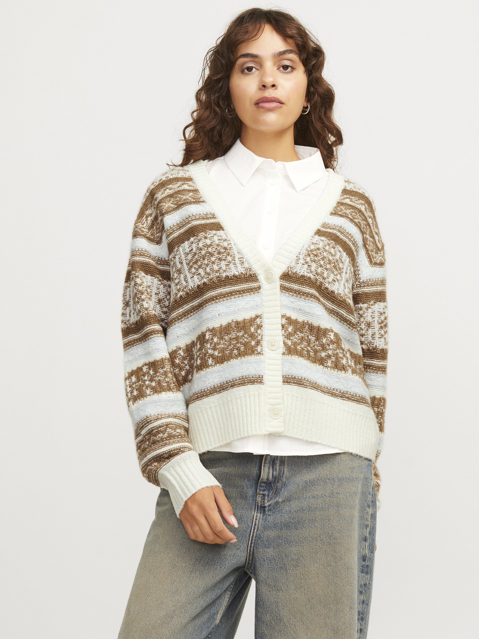 JXGALILEA CARDIGAN KNIT - VANILLA ICE