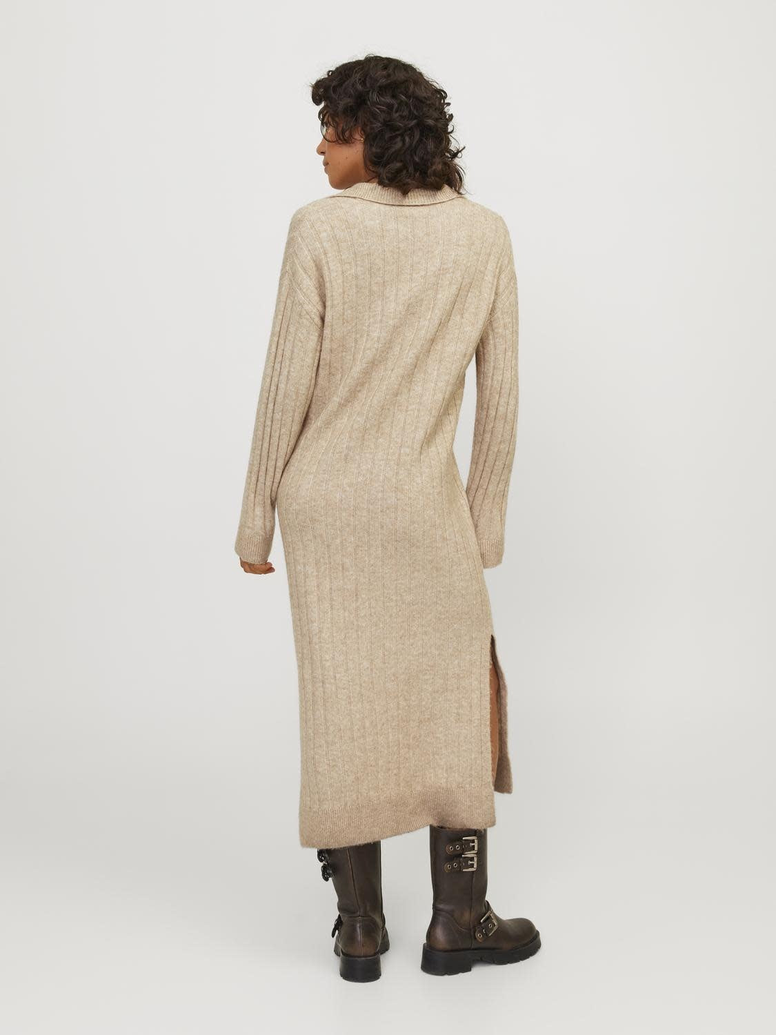 JXOZZY DIVERSE POLO NECK DRESS - PEYOTE