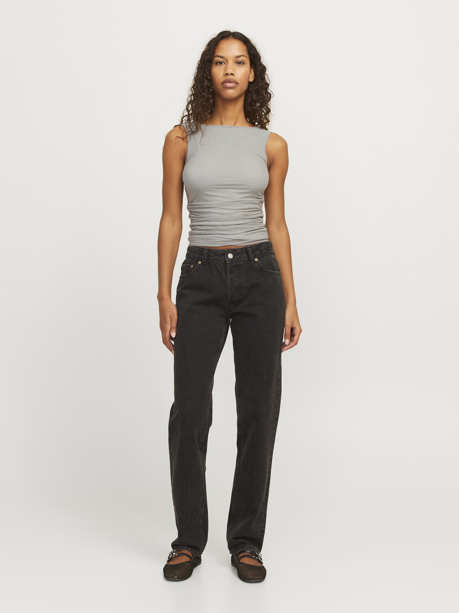 JXKIA SHINE REVERSIBLE TOP - GRAY