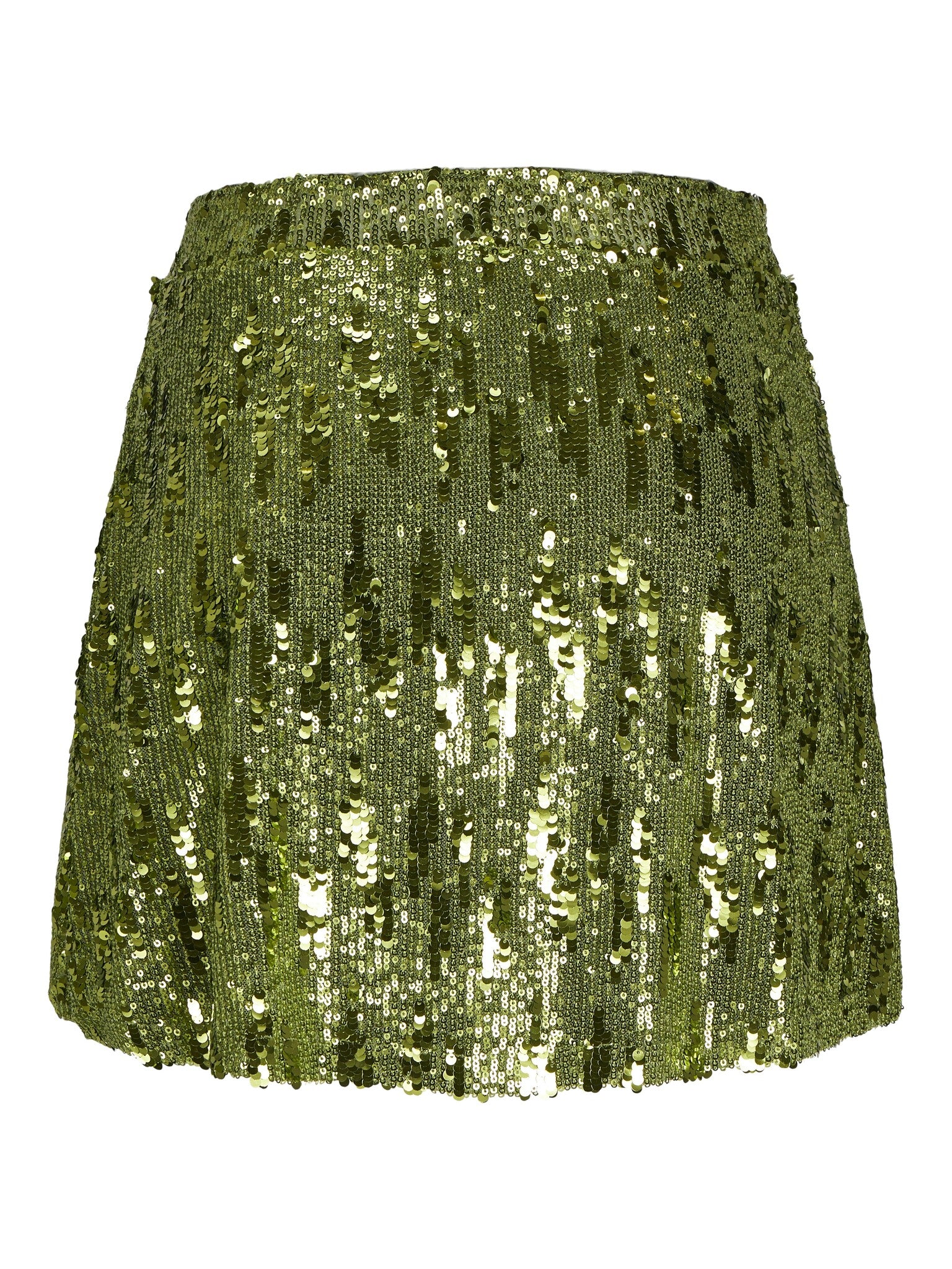 JXTARA SEQUIN MINI SKIRT - PERROT GREEN
