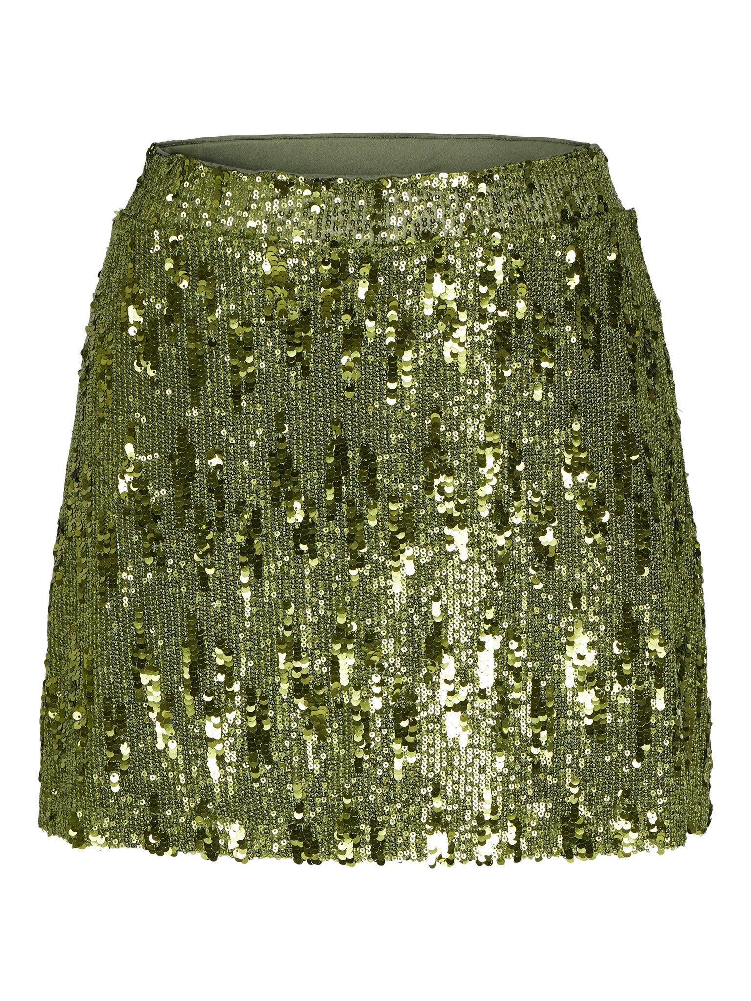 JXTARA SEQUIN MINI SKIRT - PERROT GREEN