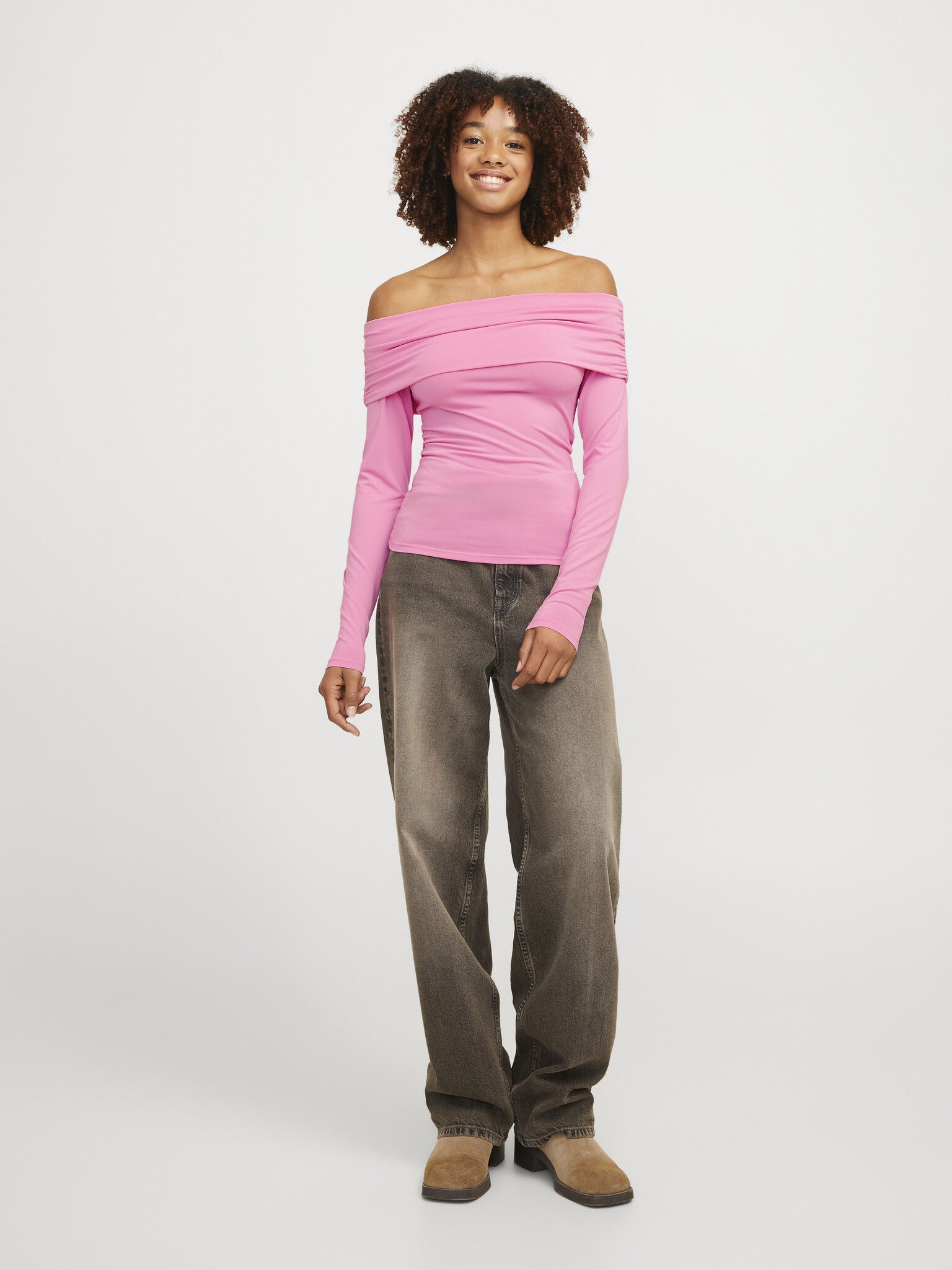 JXMILLE OFF SHOULDER TOP - MOONLITE MAUVE