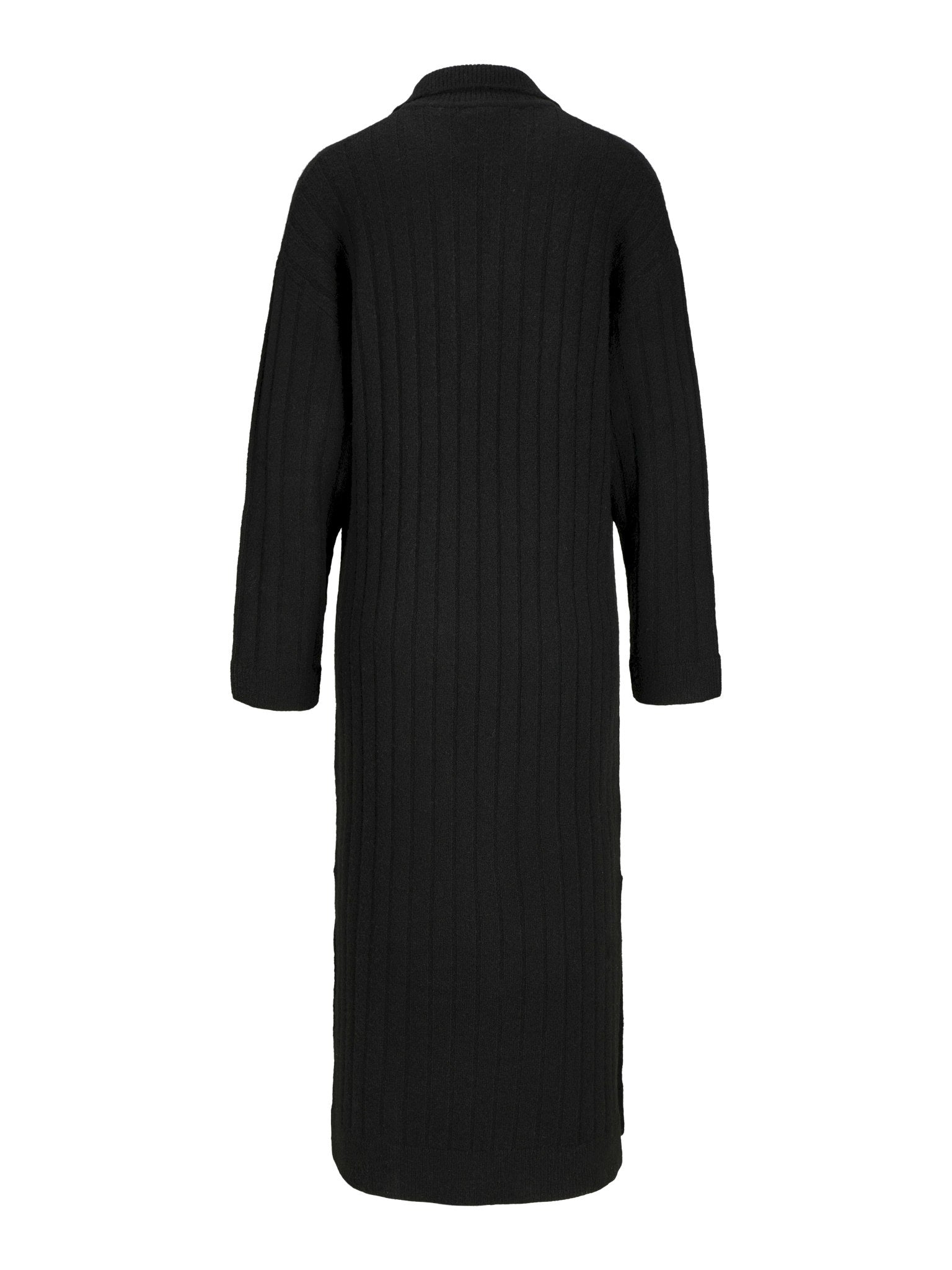 JXOZZY DIVERSE POLO NECK DRESS - BLACK