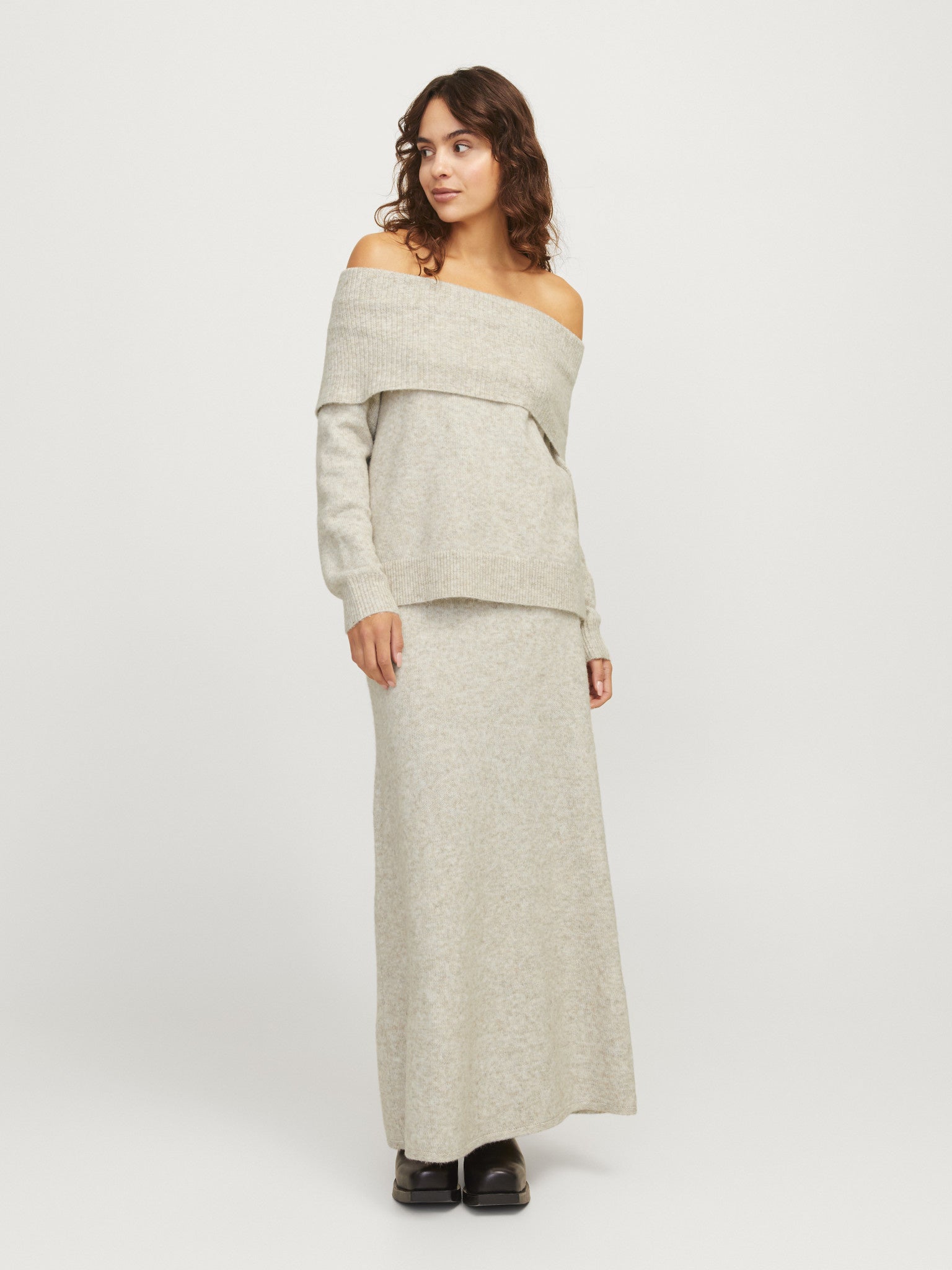 JXMINKA KNIT SKIRT - FOG