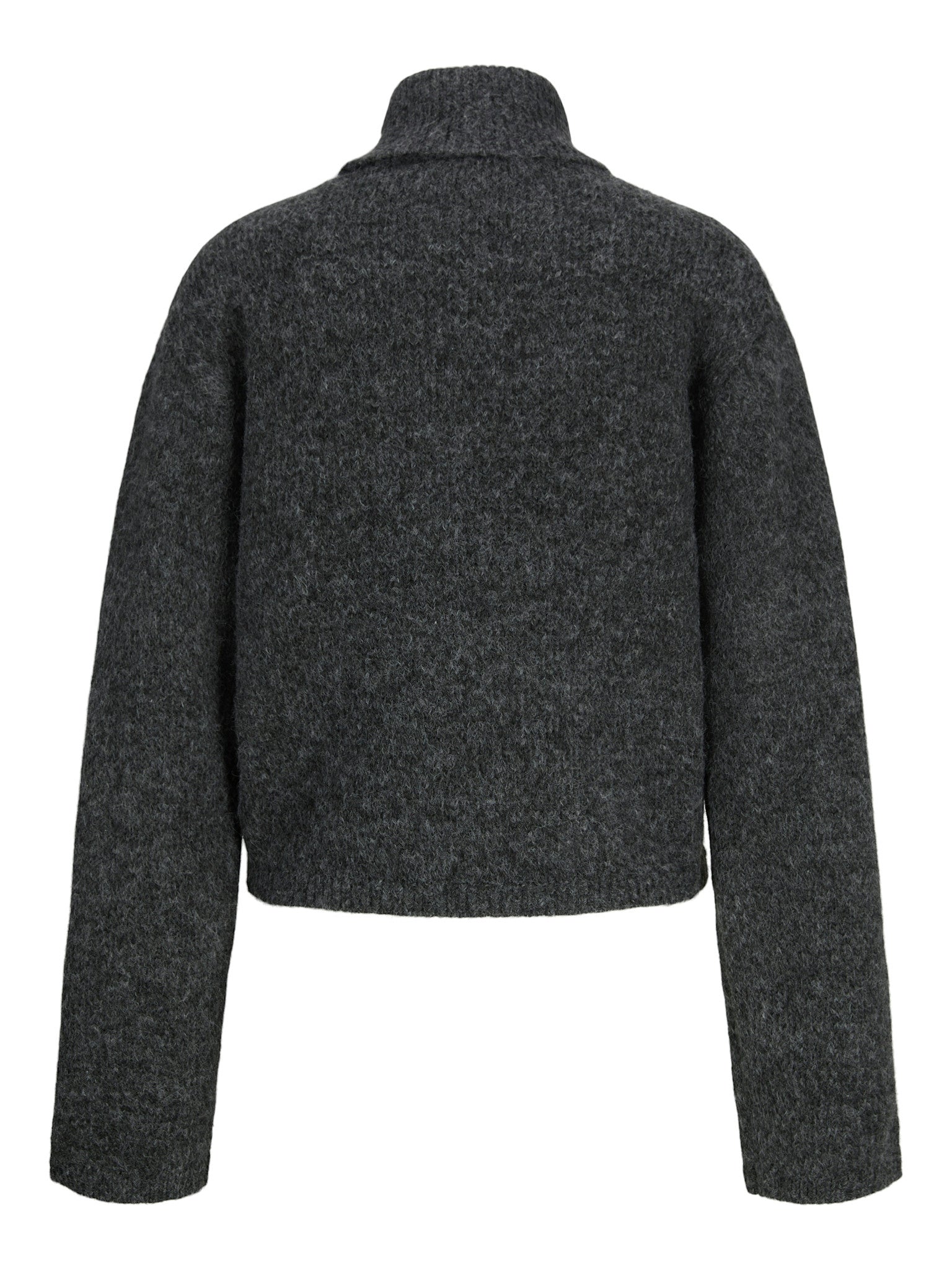 JXROSANNA ROLKRAAGTRUI - DONKERGRIJS MELANGE