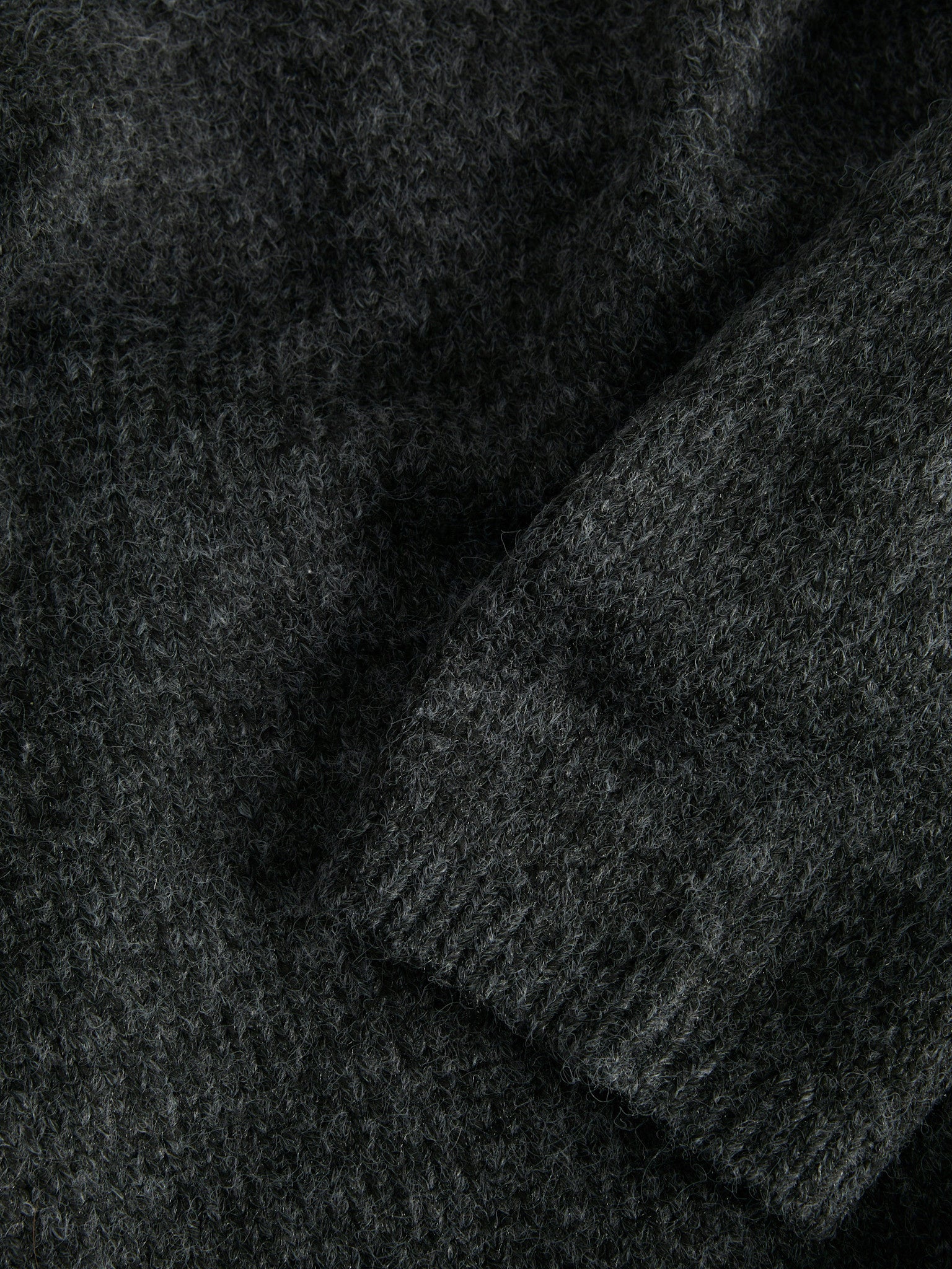 JXROSANNA ROLKRAAGTRUI - DONKERGRIJS MELANGE