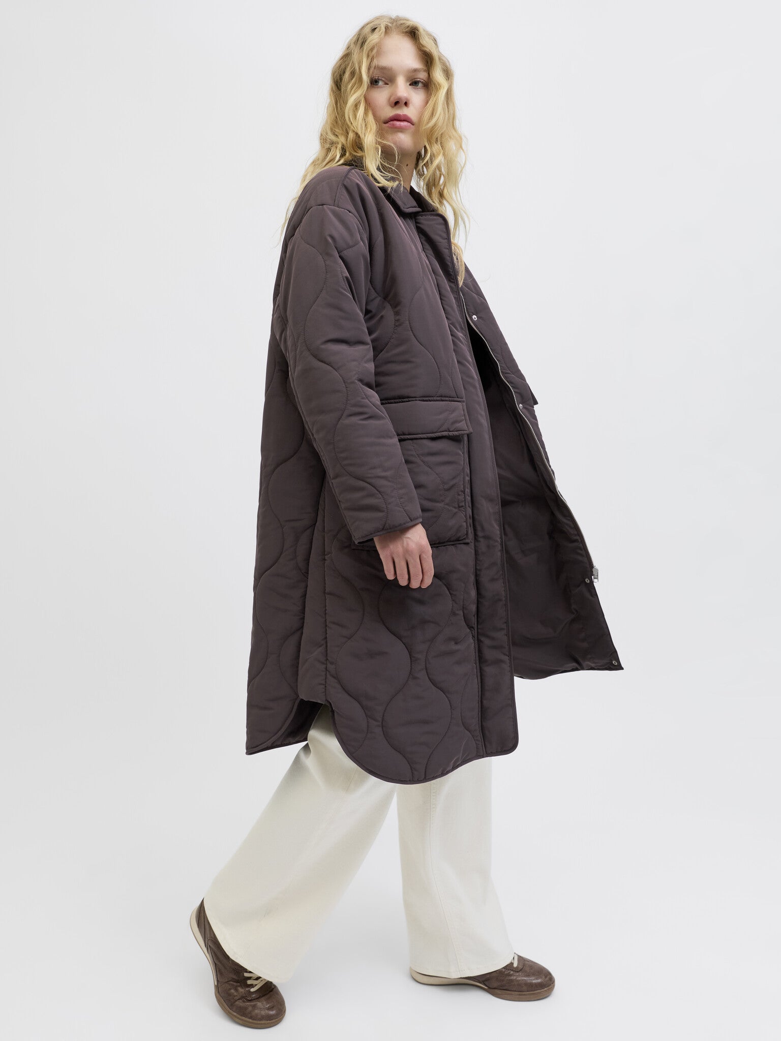 JXSERENA QUILTED COAT - BRACKEN