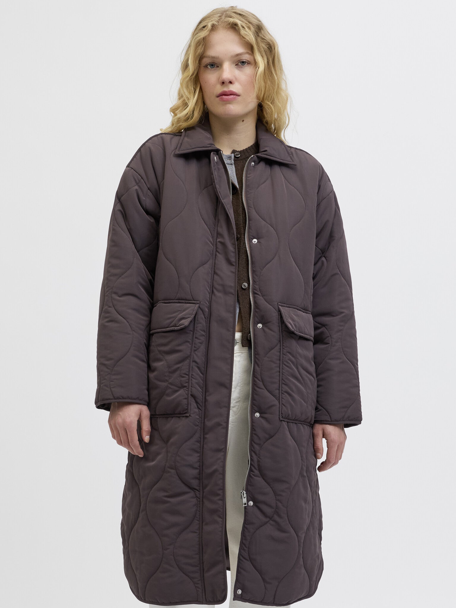 JXSERENA QUILTED COAT - BRACKEN