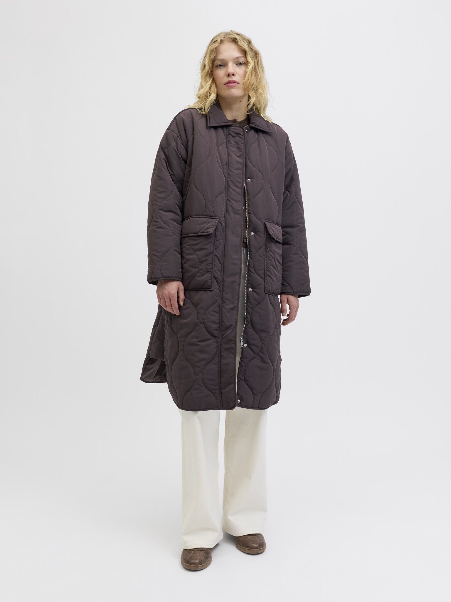 JXSERENA QUILTED COAT - BRACKEN
