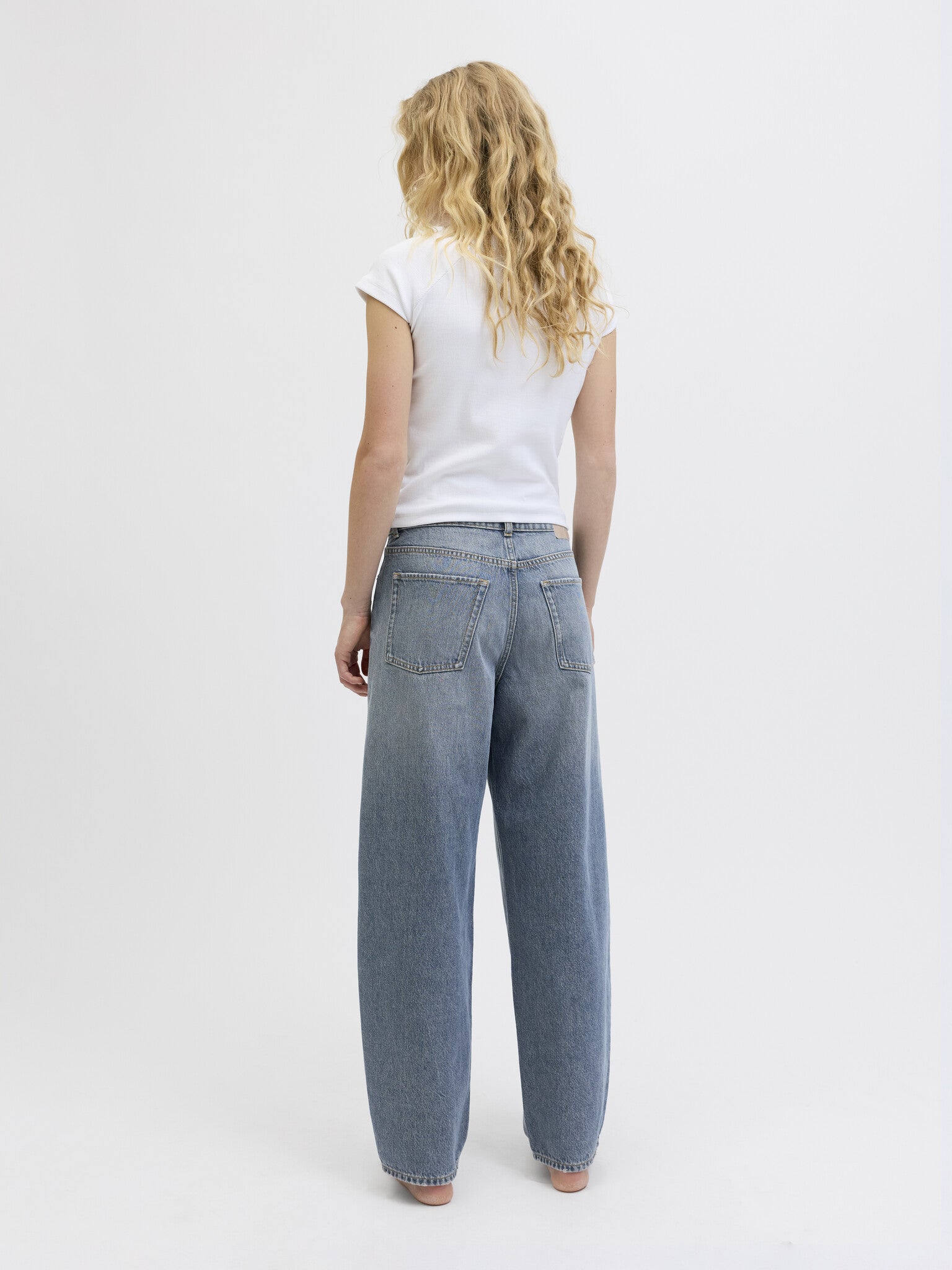 JXFUJI BARREL JEANS - MED BLAUW