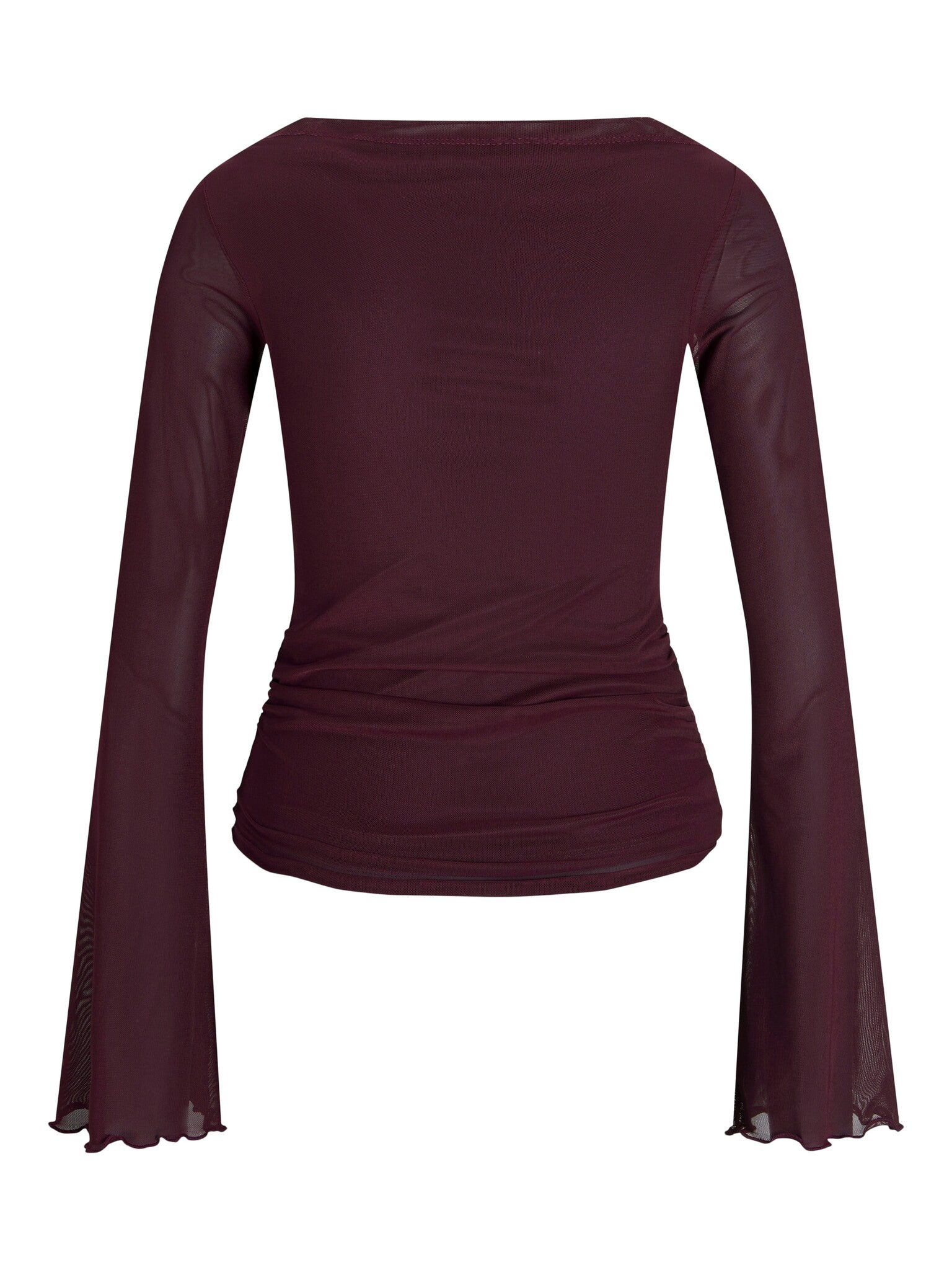 JXMINNA MESH LS TOP - CABERNET