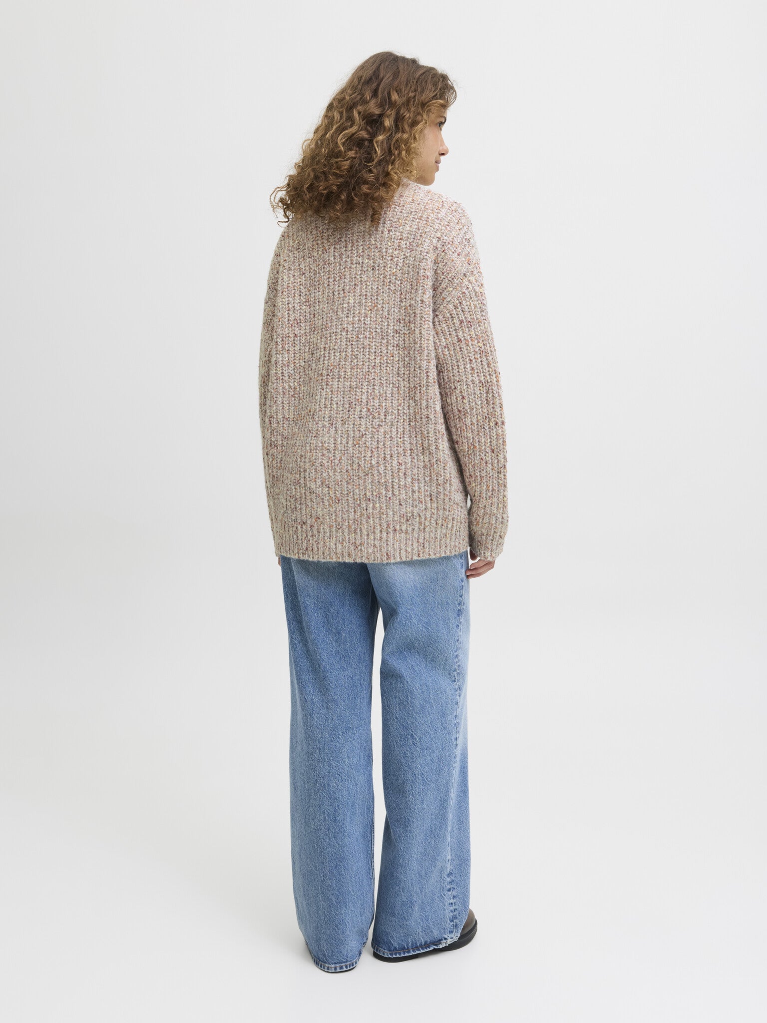 JXSKYLA GEBREID VEST - VANILLA ICE