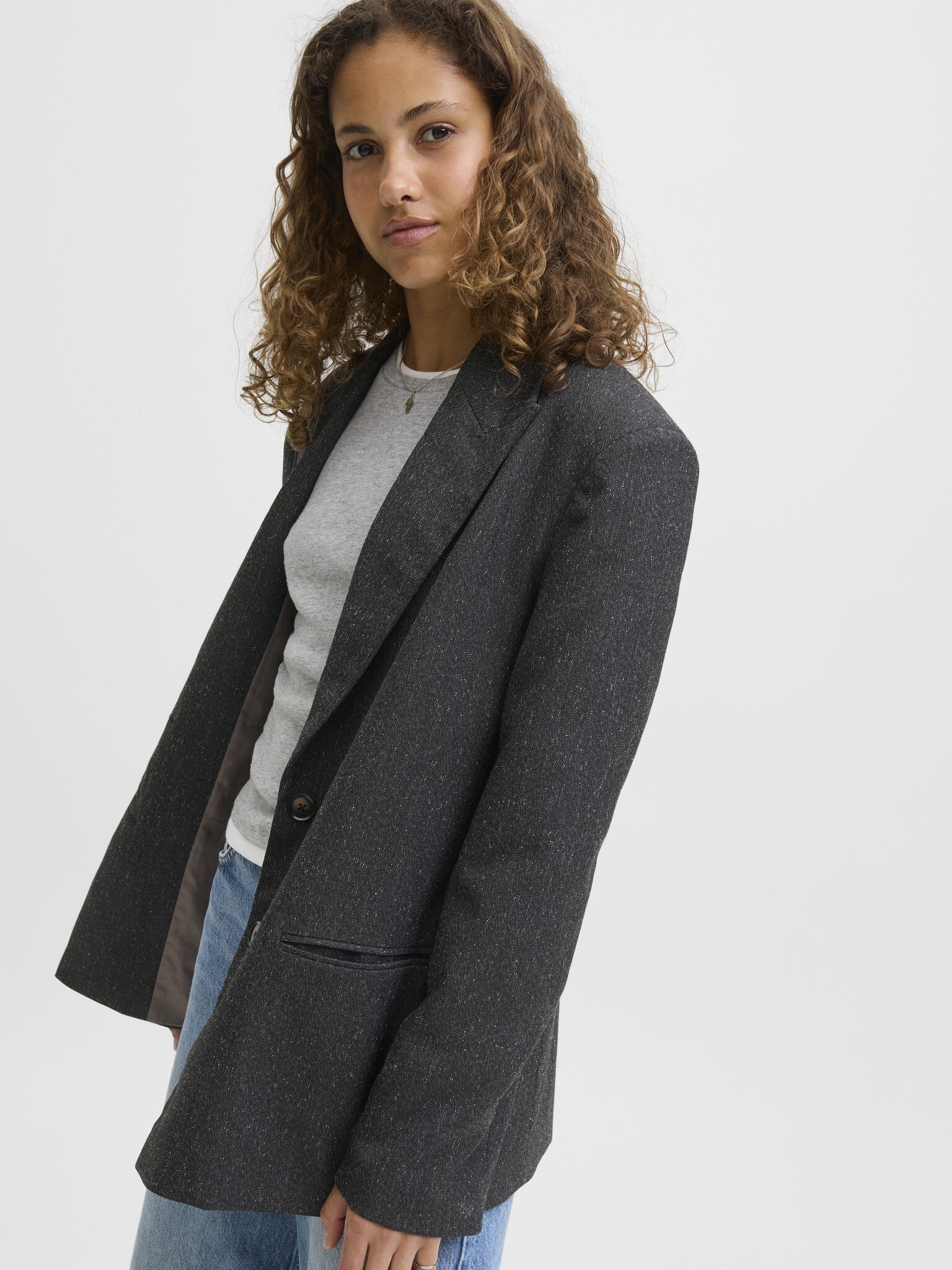 Blazer structuré JXELLIS Boyfriend - Noir