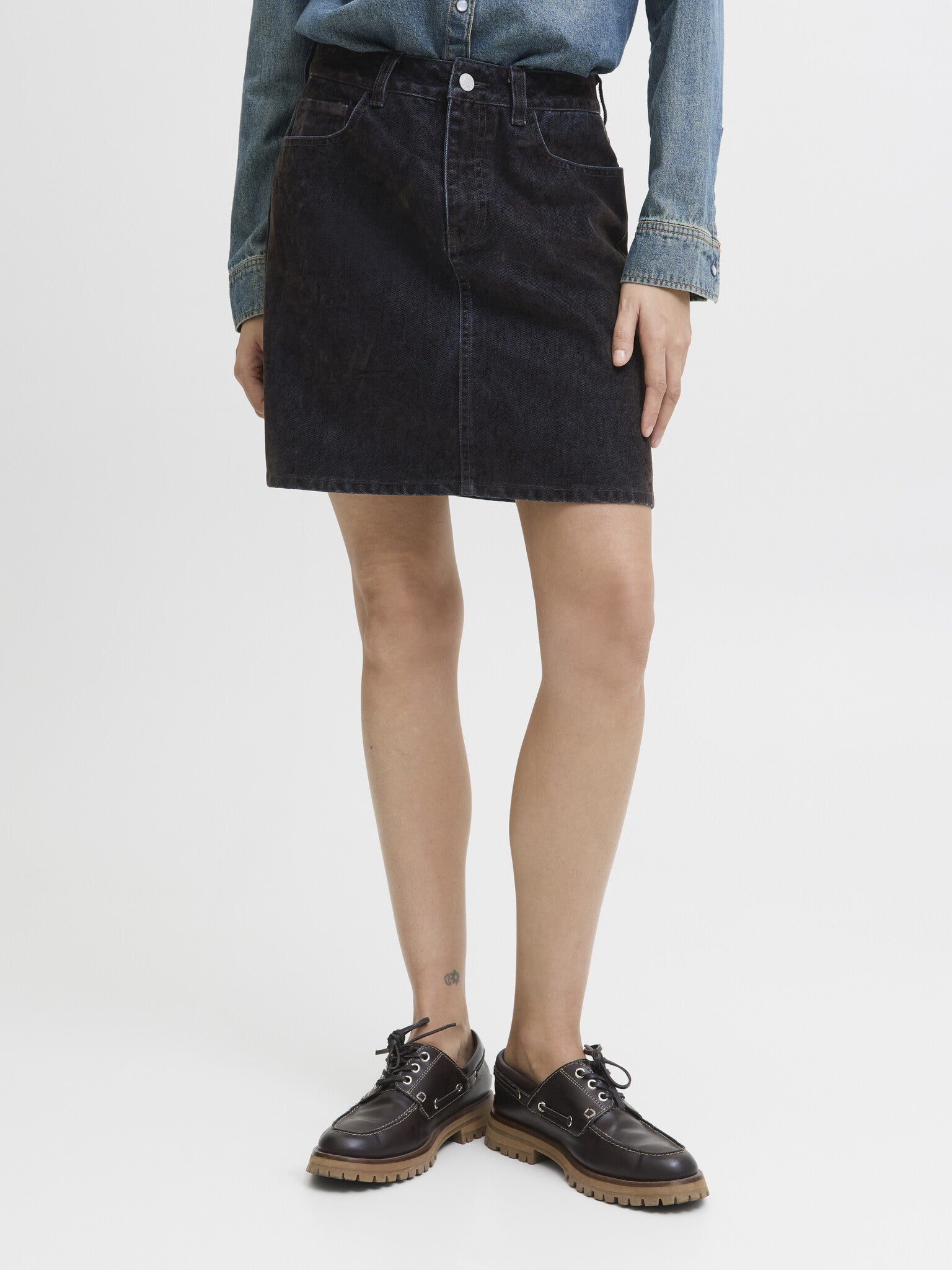 JXMIA FLOCK DENIM ROK