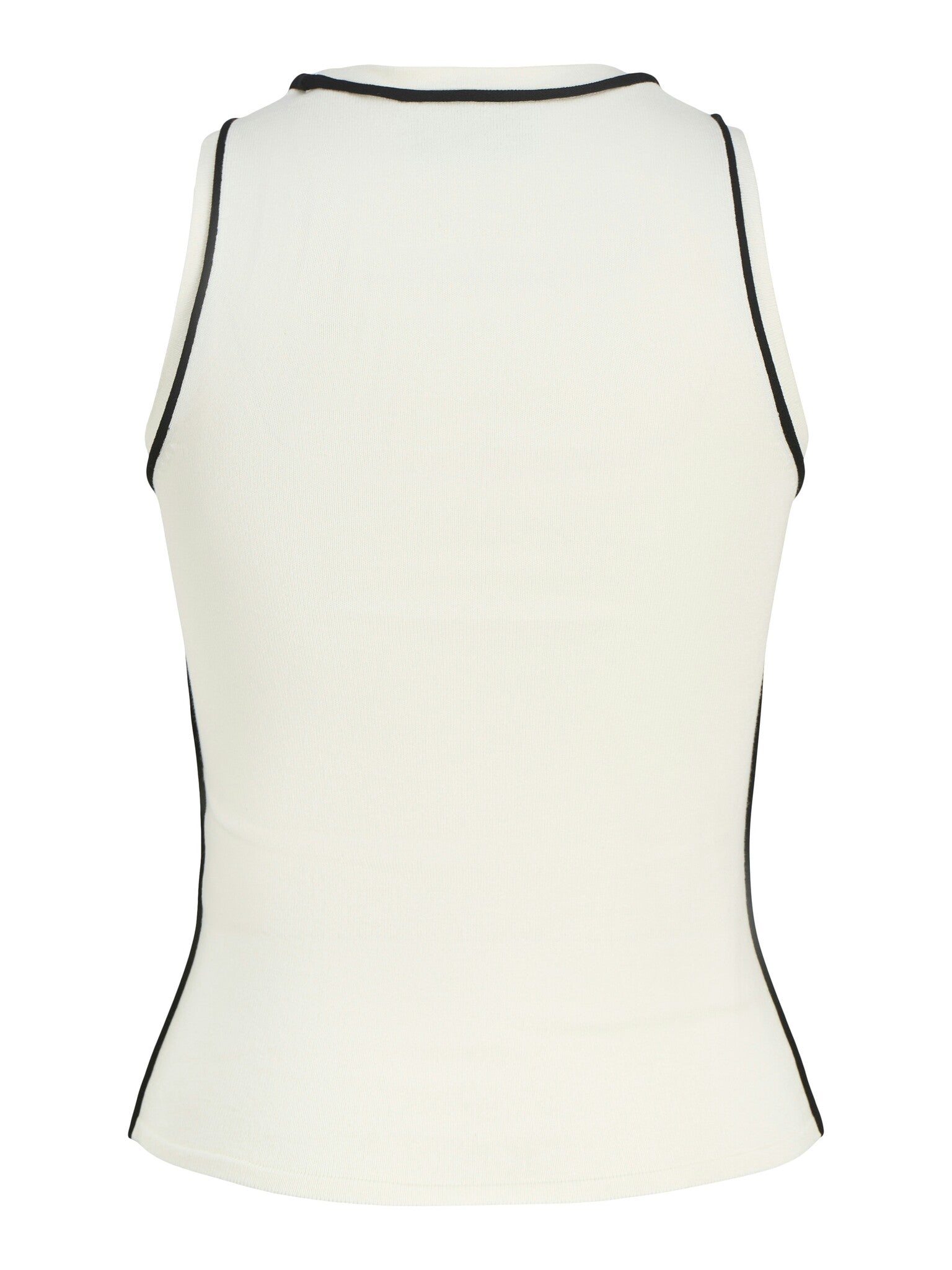 JXEVELYN COMFY PIPING KNIT TOP - VANILLA