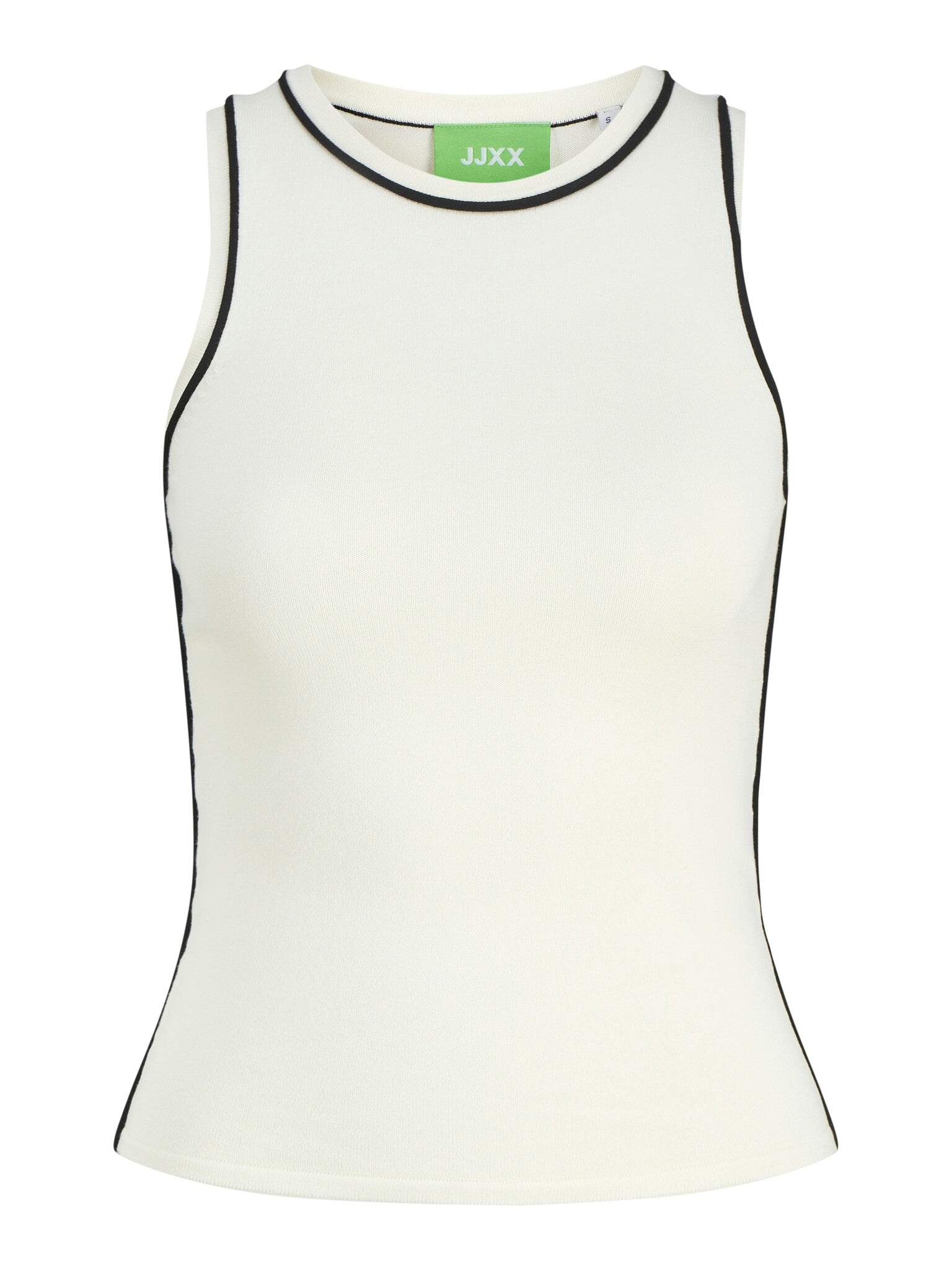 JXEVELYN COMFY PIPING KNIT TOP - VANILLA