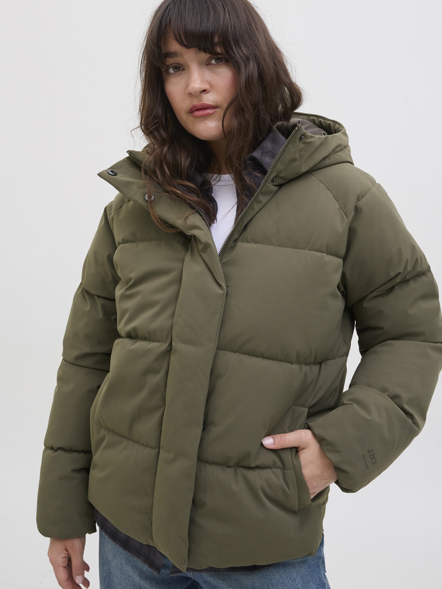 JXGLOBAL PUFFER JACKET - SEA TURTLE