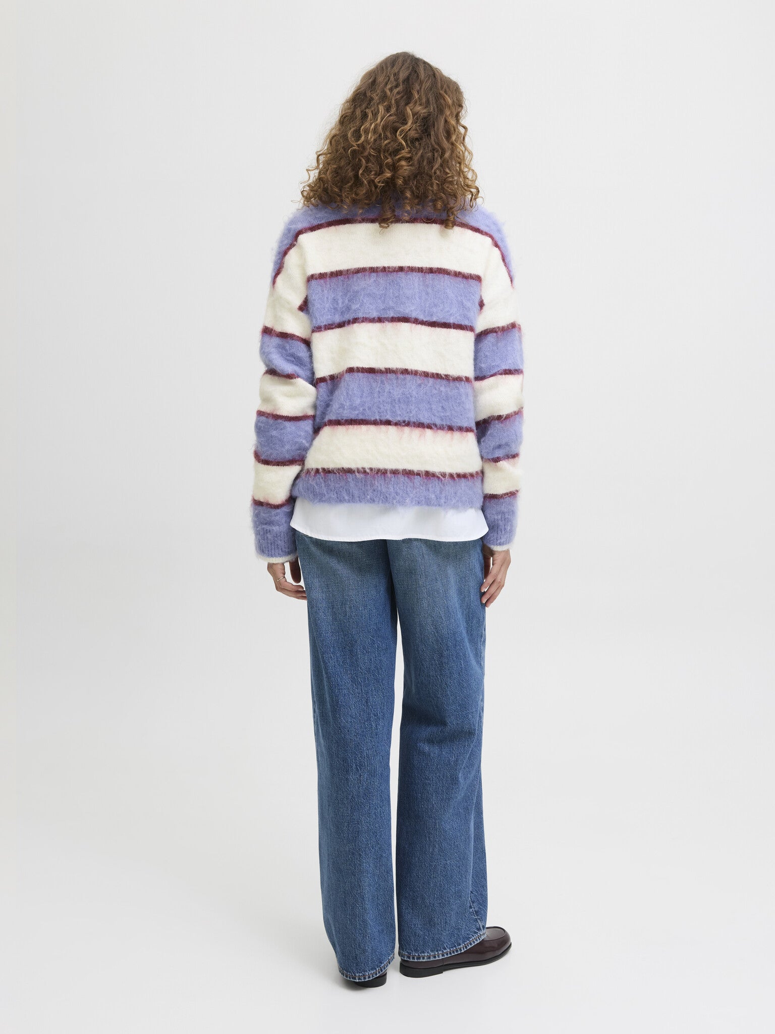 JXCALISTA TRUIEN MET RONDE HALS - BLUE ICE/VANILLA ICE